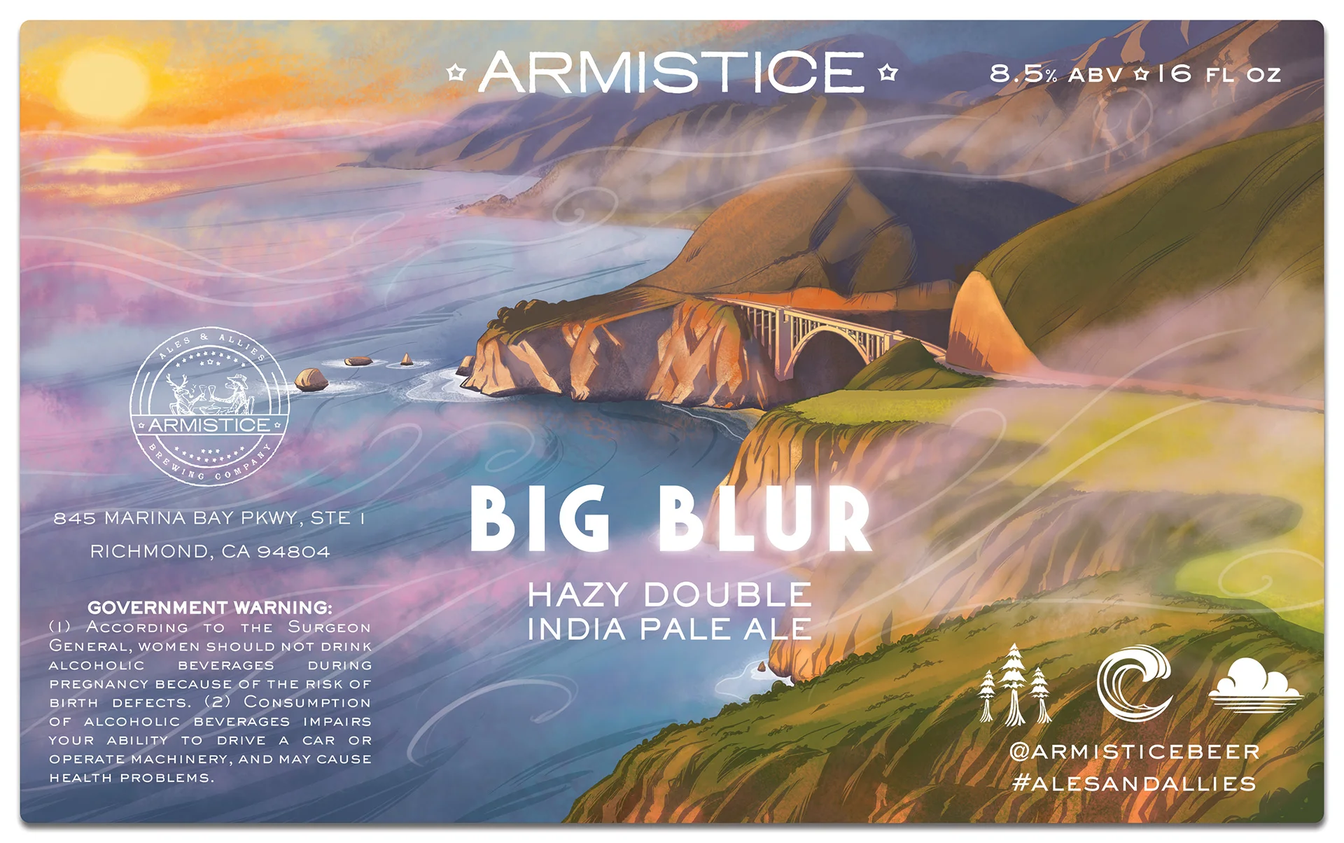 Craft Beer Label Print Layout