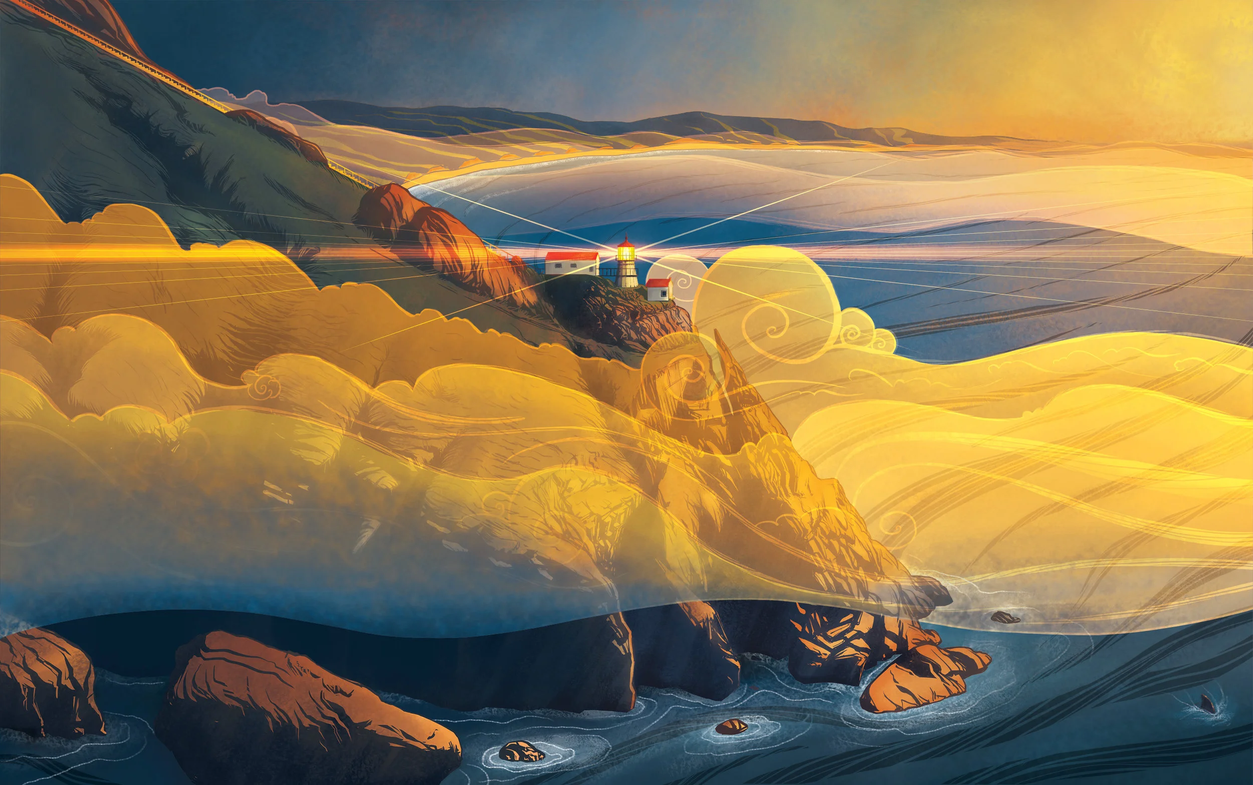 Point Heyes Craft Beer Label Illustration
