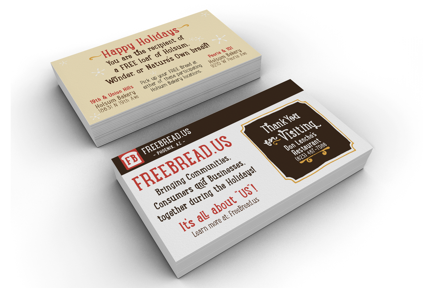 Bread redemption card