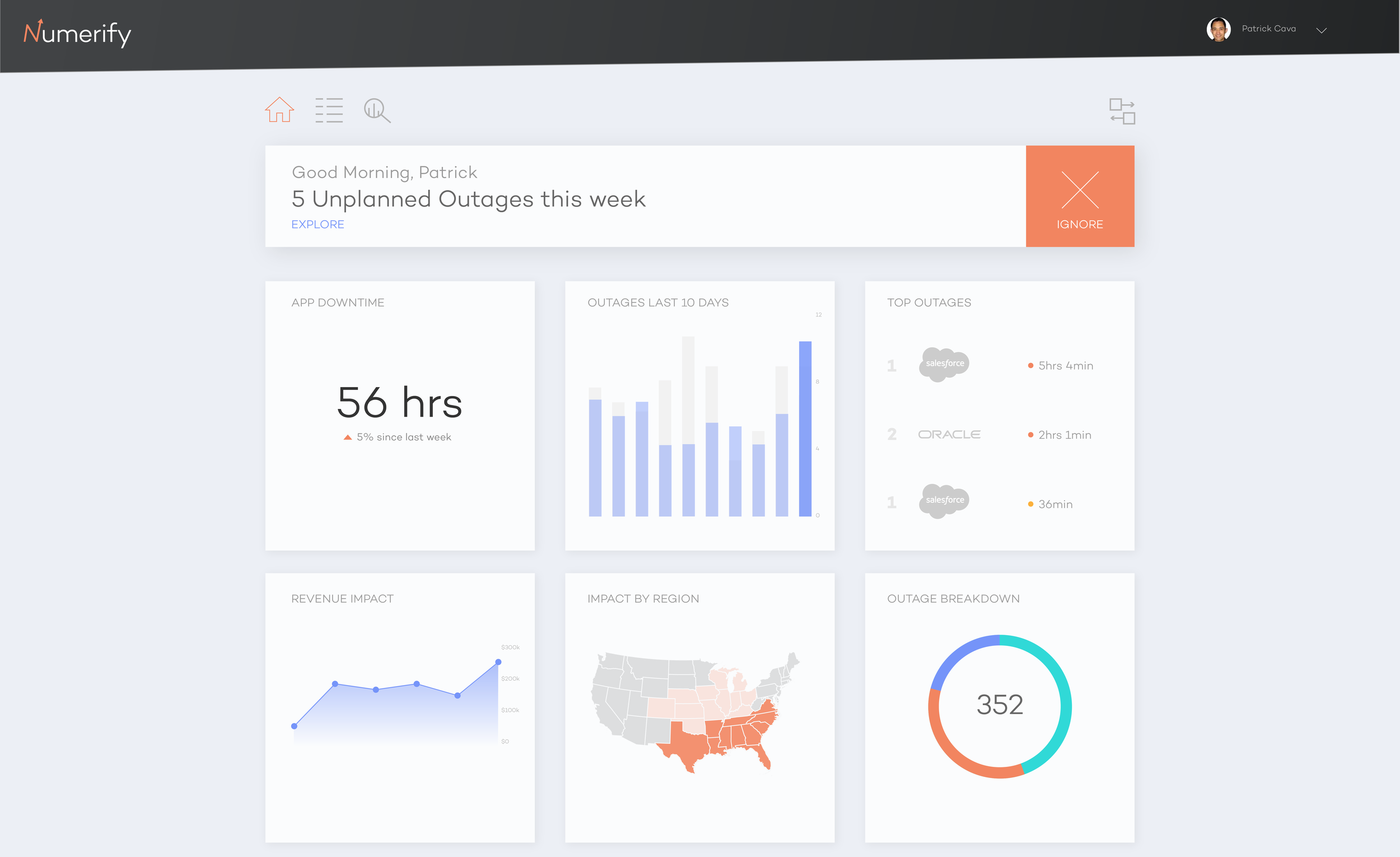 My material design concept for the Numerify app