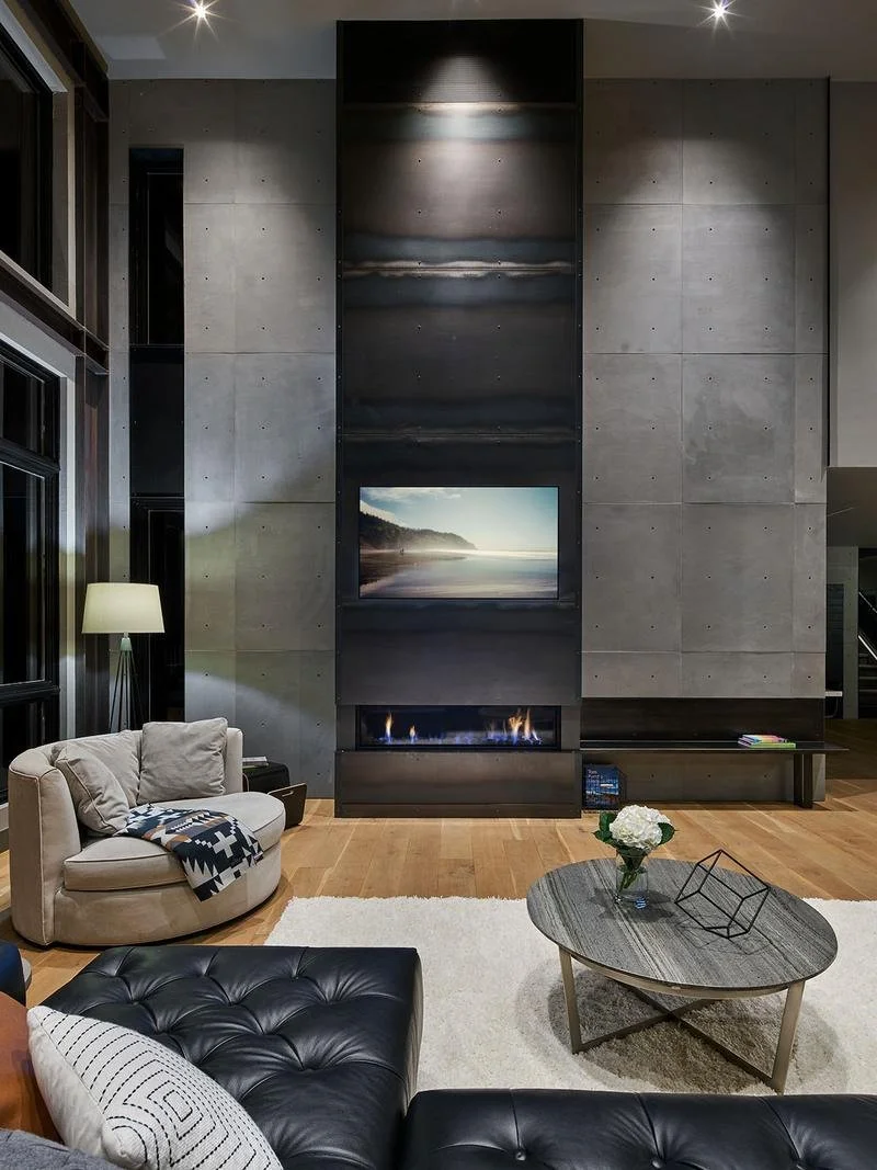 Living Room: a finished room I designed and built