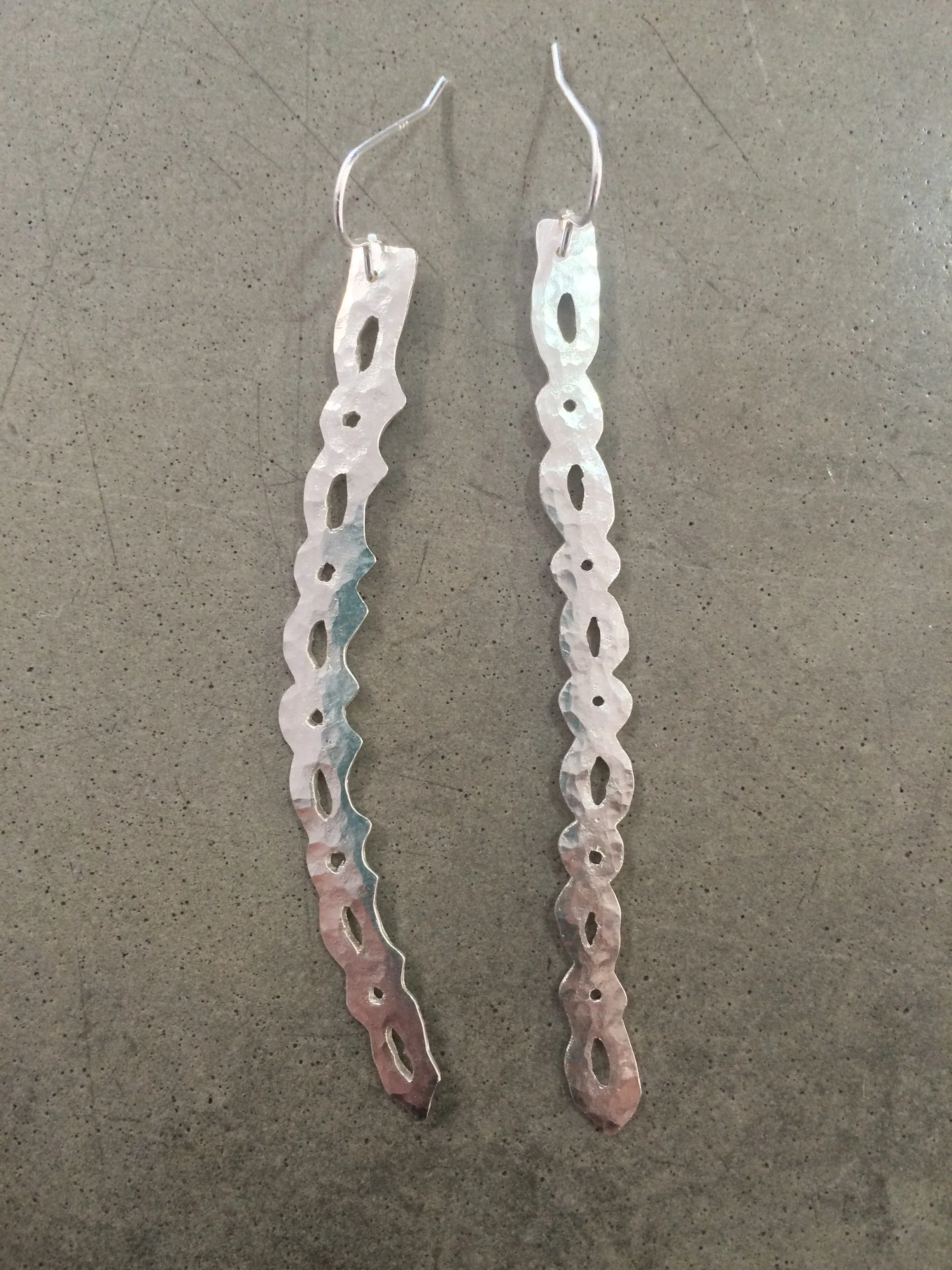Pierce earrings sterling silver