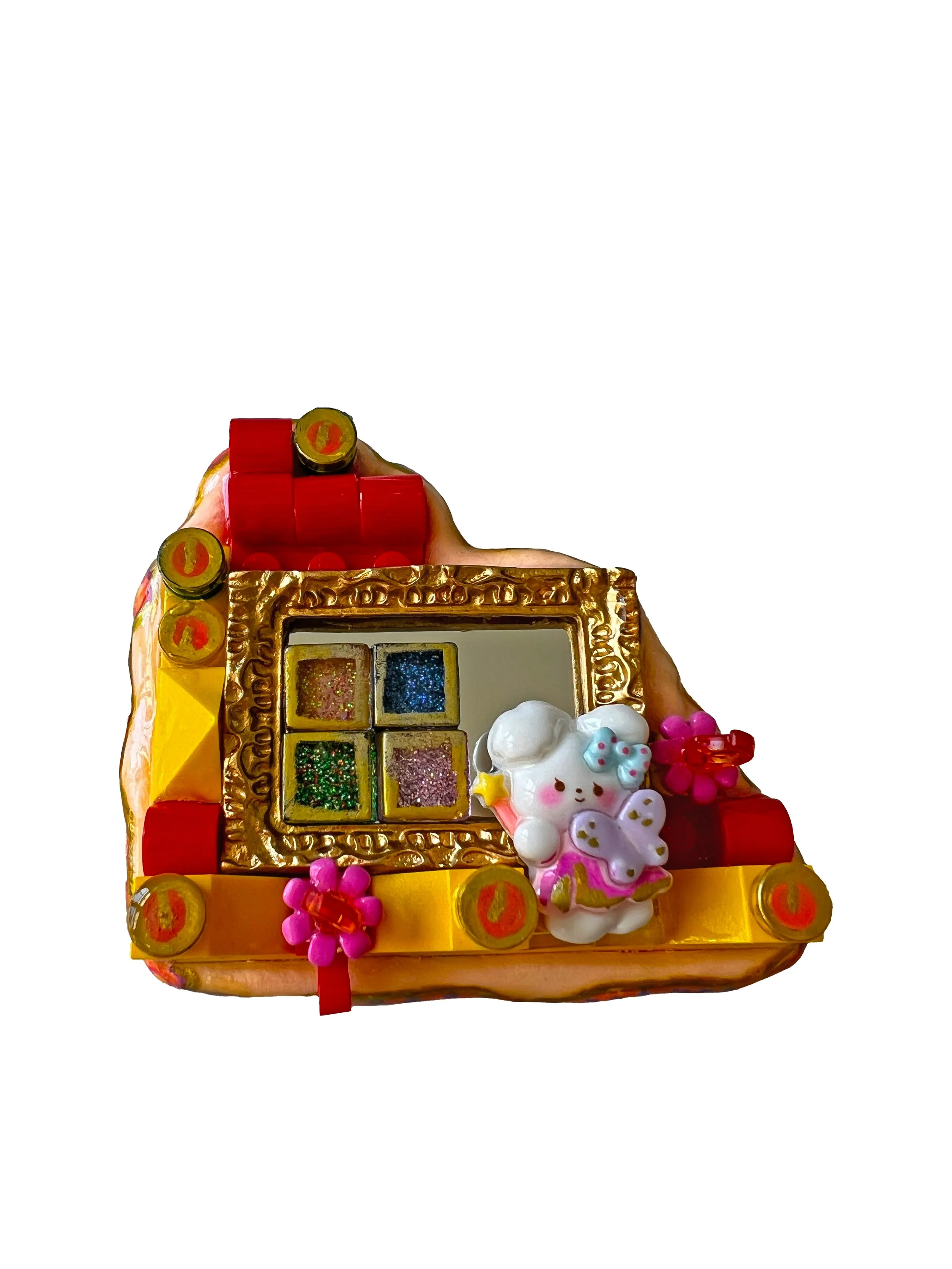 Bunny Hut (Lego magnetic brooch)