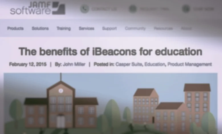 The benefits of iBeacons spread further in Education - even to mobile device management