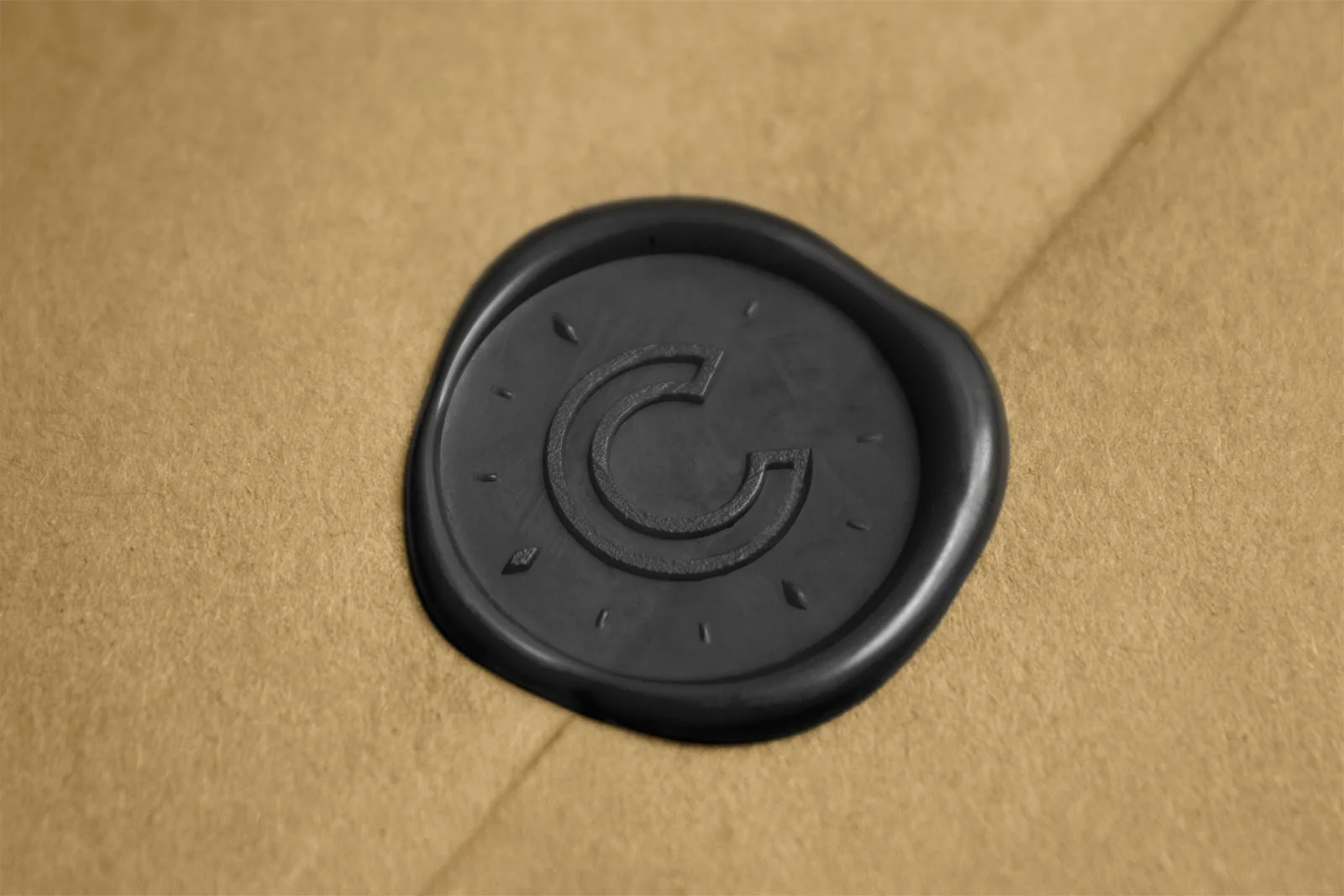 Logo du restaurant Cendrillon das un sceau de cire.