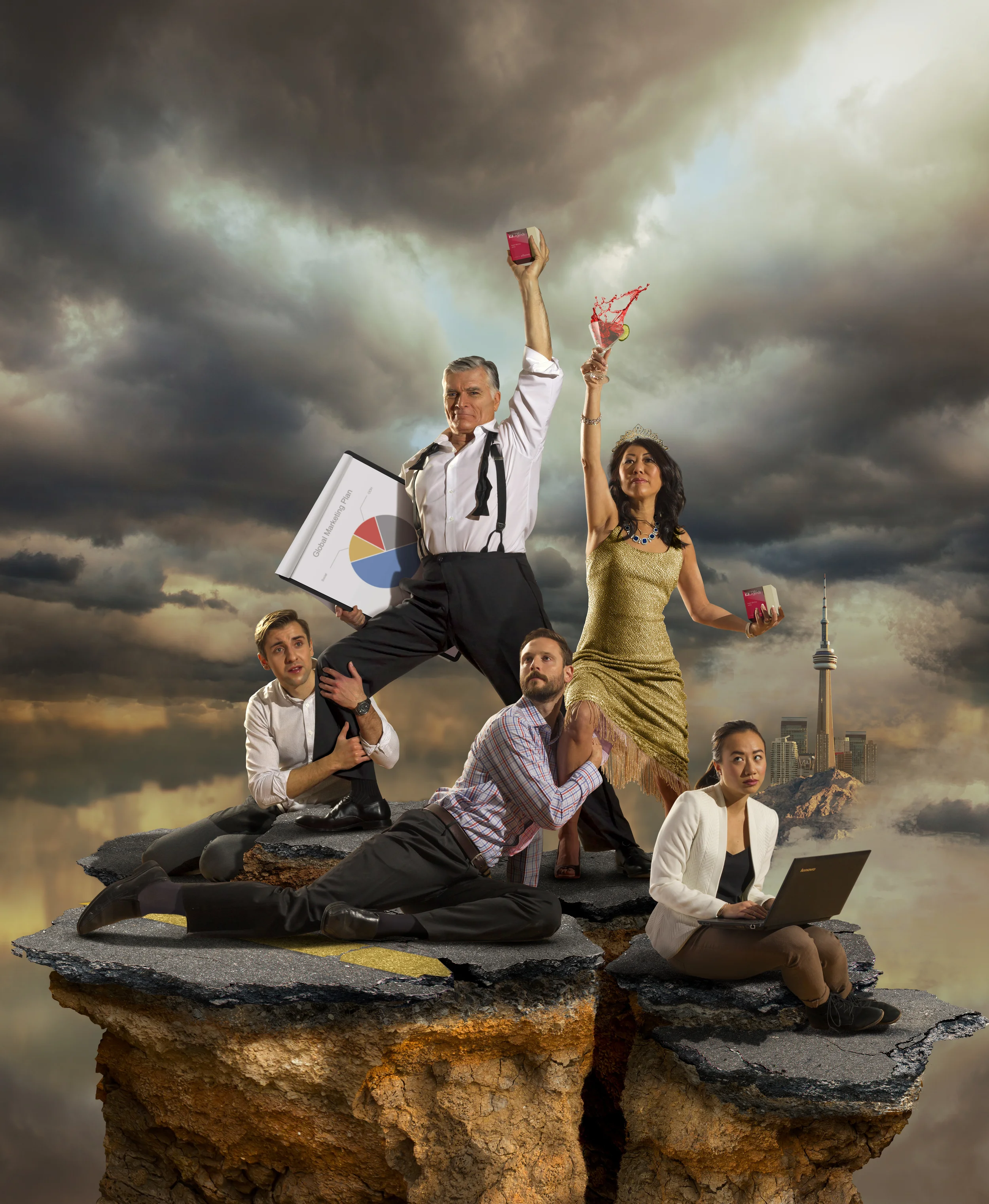 Composite Photo for American Marketing Awards Gala Ad Campaign. 