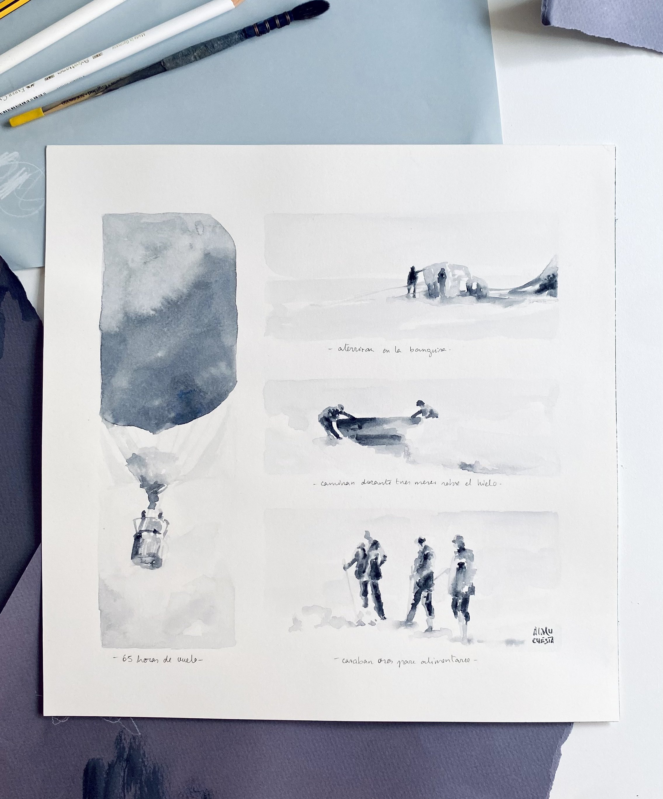 Expedition in four scenes
