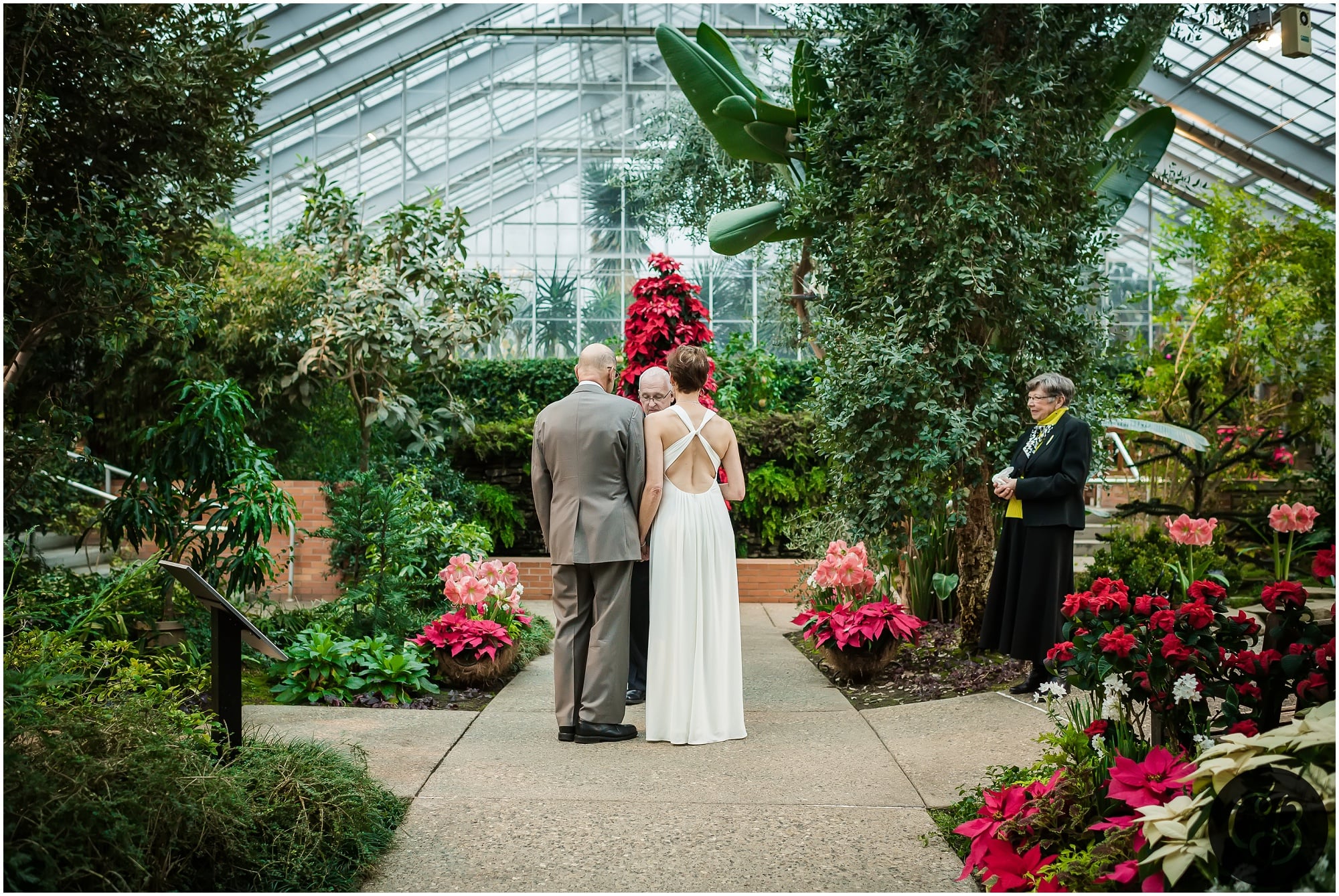 Matthaei Botanical Gardens Elopement Colleen Larry Chelsea