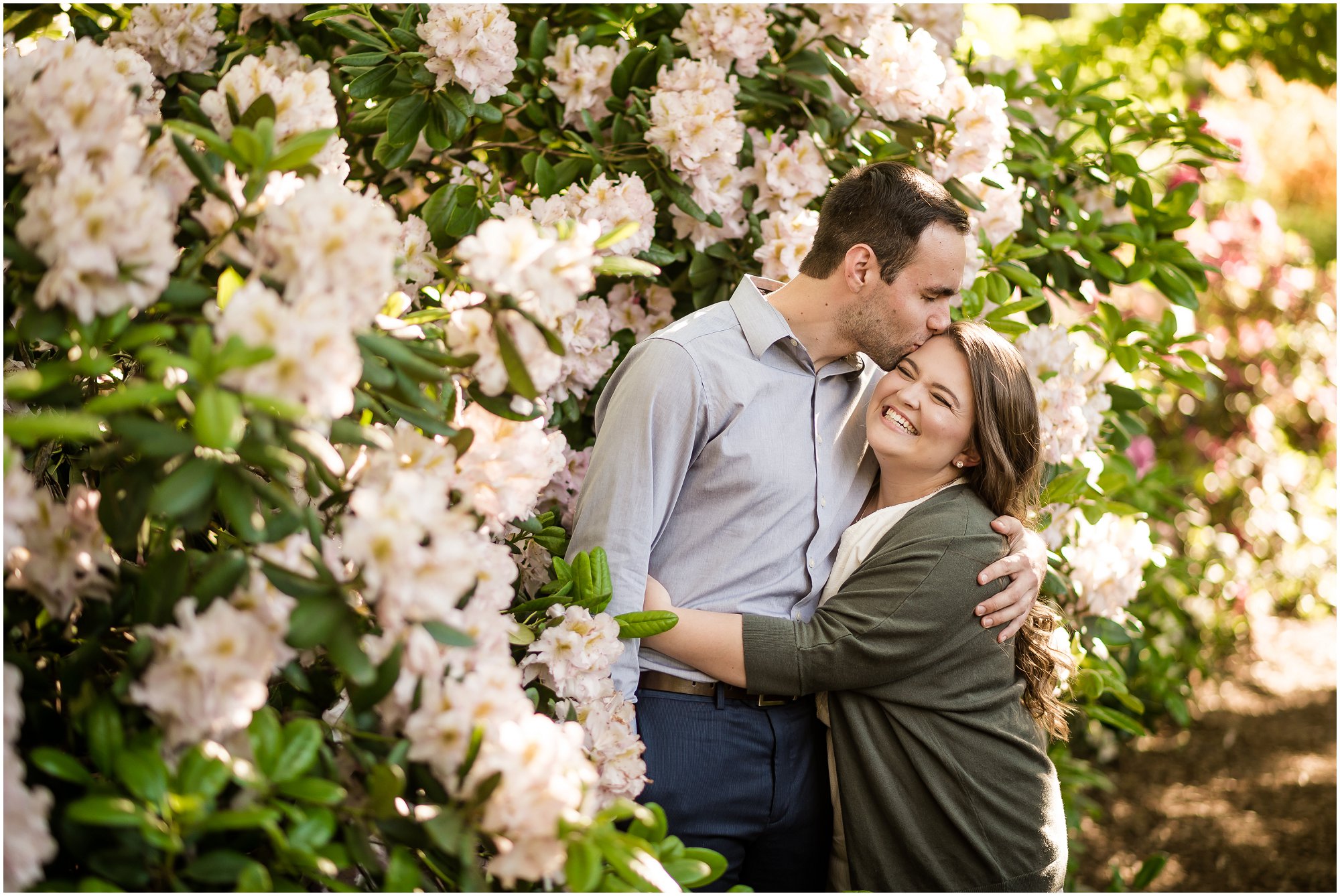 Nichols Arboretum Peony Gardens Engagement Session Danielle