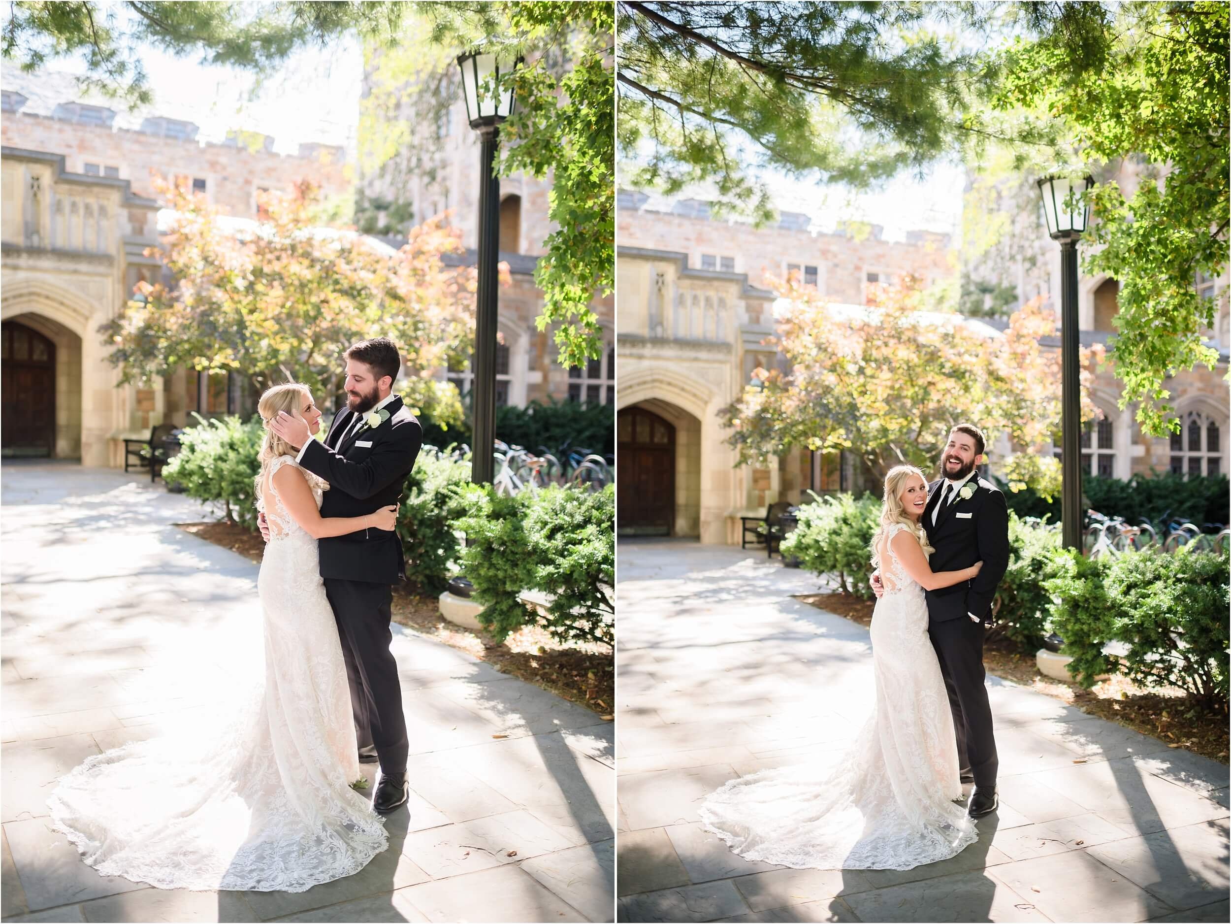  A couple hugs and laughs during their portraits on U of M’s campus in Ann Arbor.  