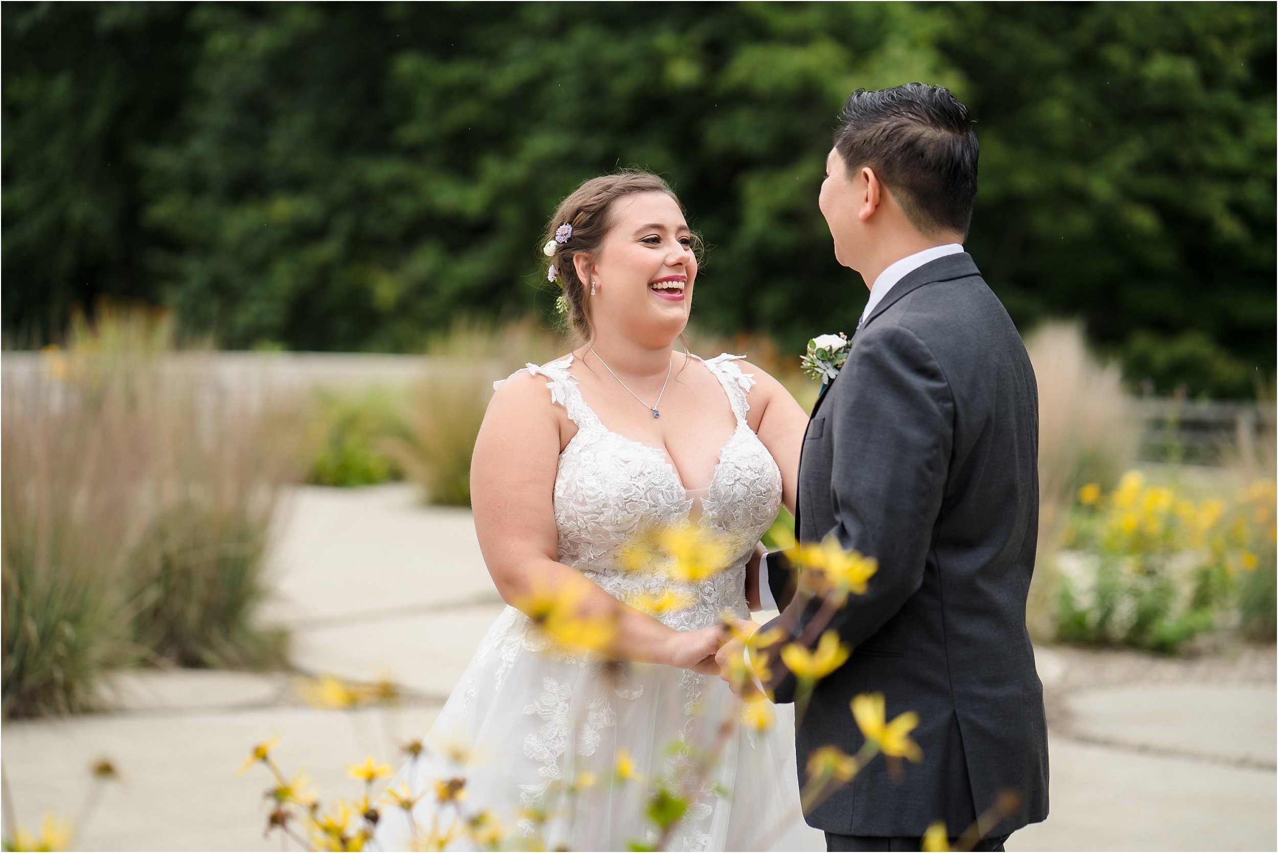  A couple shares a moment during their portrait session.  