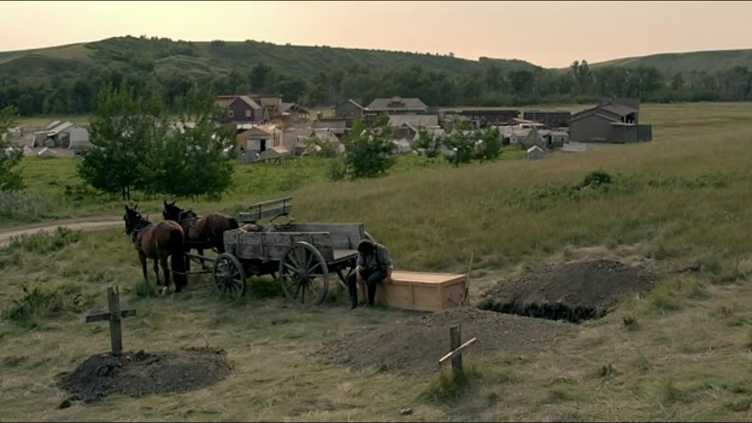 Screen shot from Hell On Wheels, which would have made a great Drifters television show!