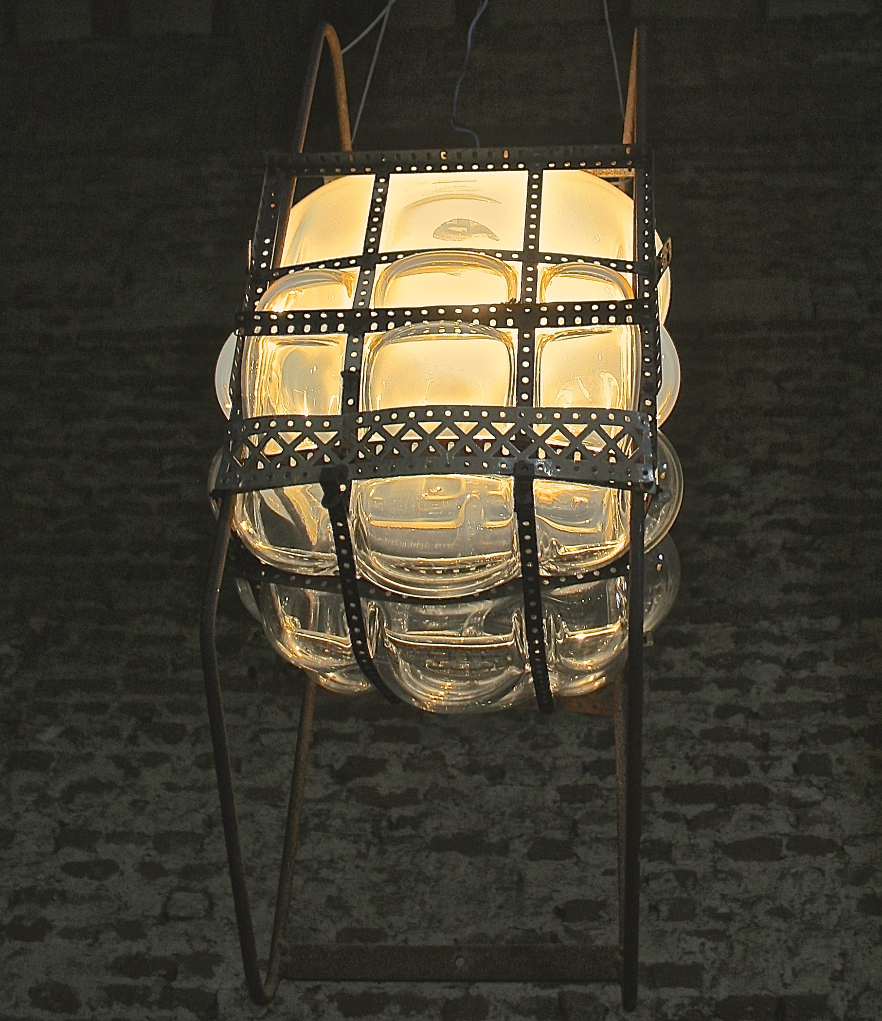 Sledge -hangend met licht-