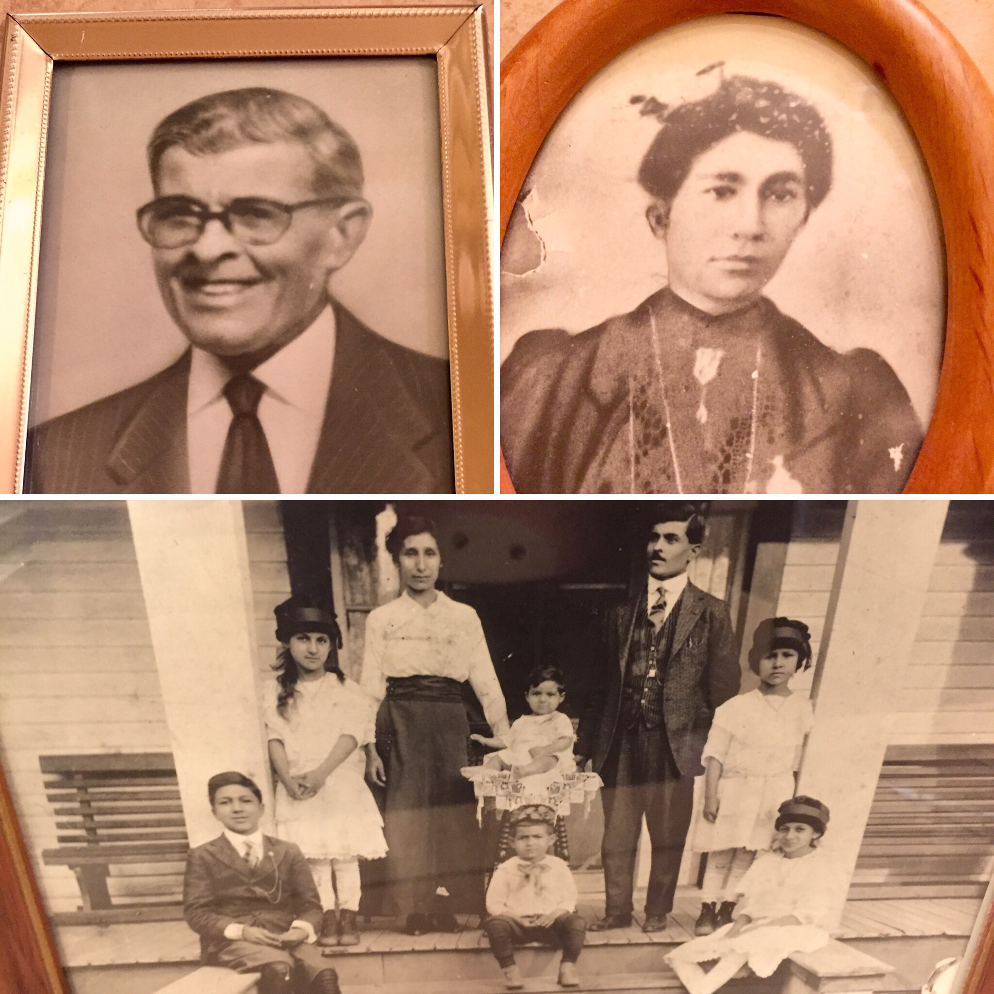 Deenie's grandparents Ellis and Esme' Assaf and their six children. Deenie's son, Ellis is named after his great-grandfather. Deenie's dad, Woody Assaf, in this family photo, is the baby! 