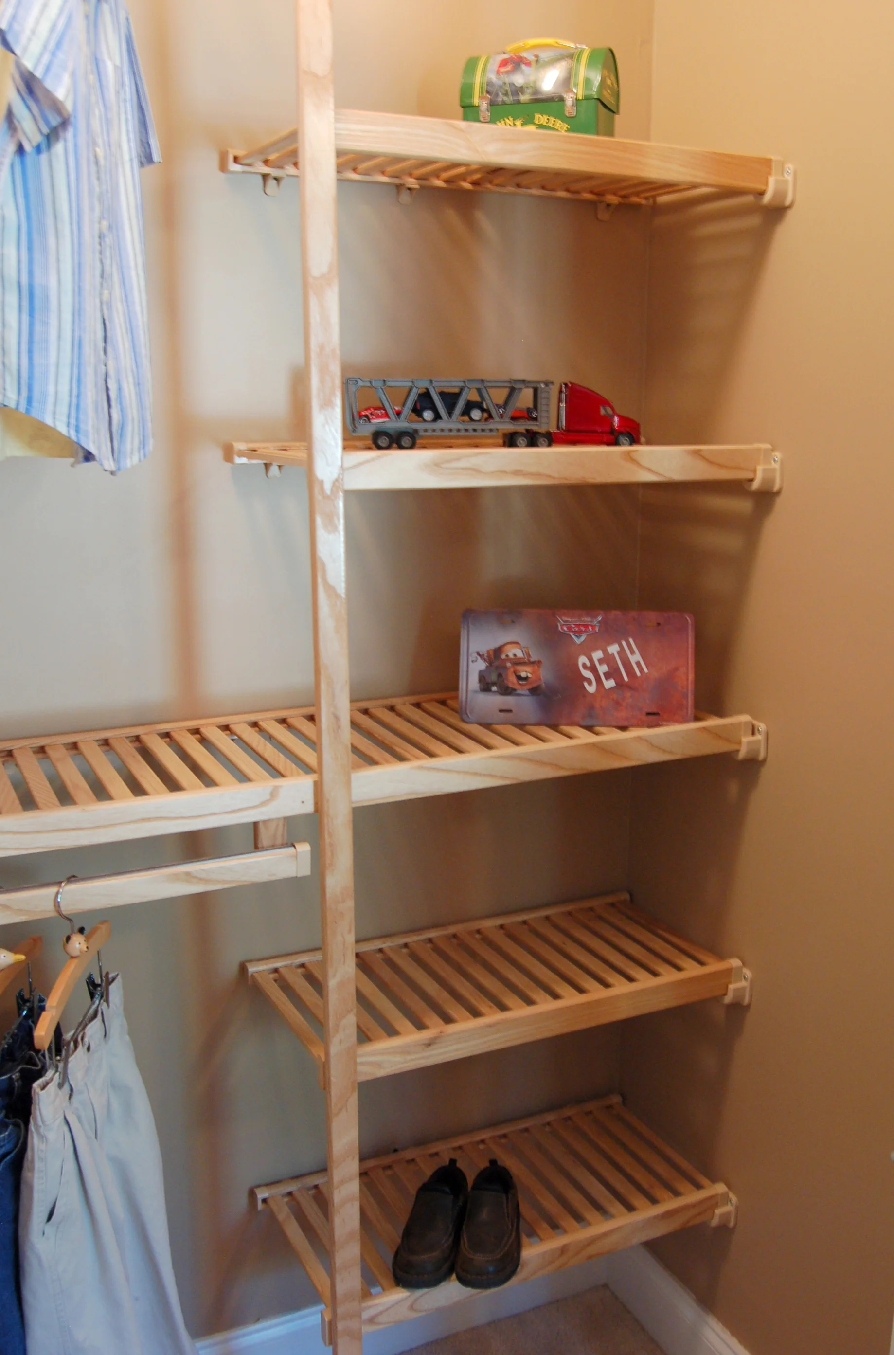 How To Install Closet Shelving Wood Dandk Organizer
