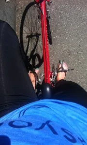 PS DO NOT bike in flip flops. Your calves and Achilles will make you pay for it later. We know from experience. #ughhh