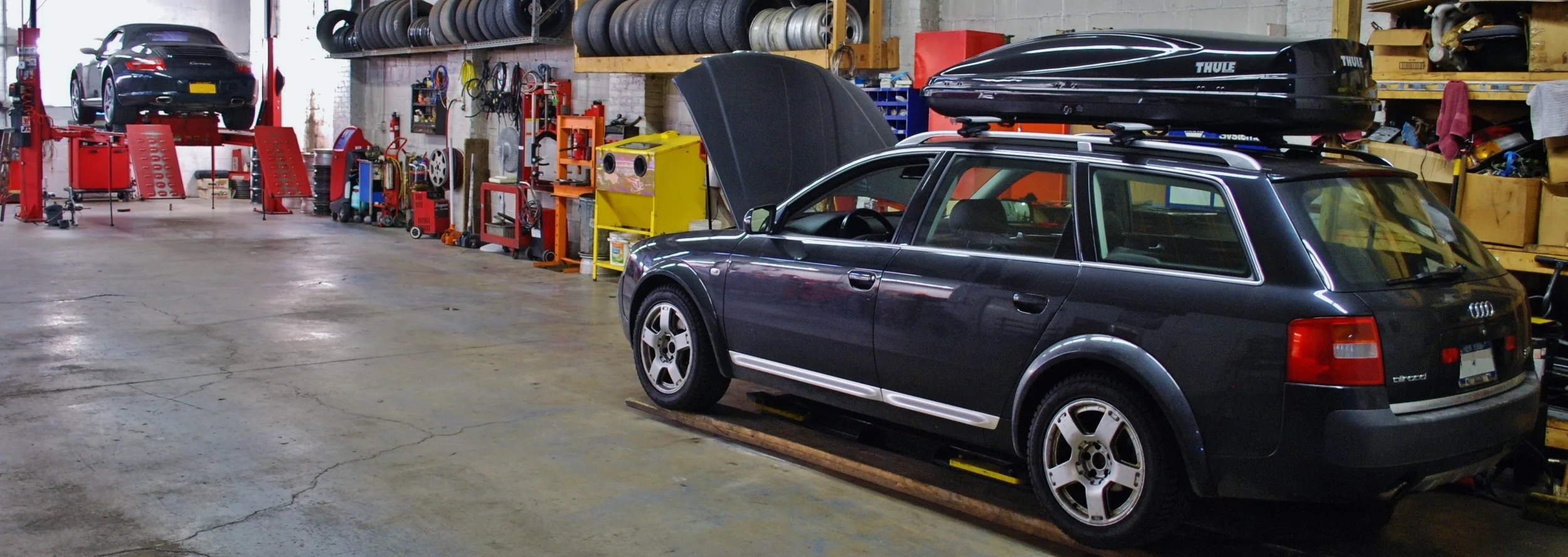 Allroad and cab in shop.jpg