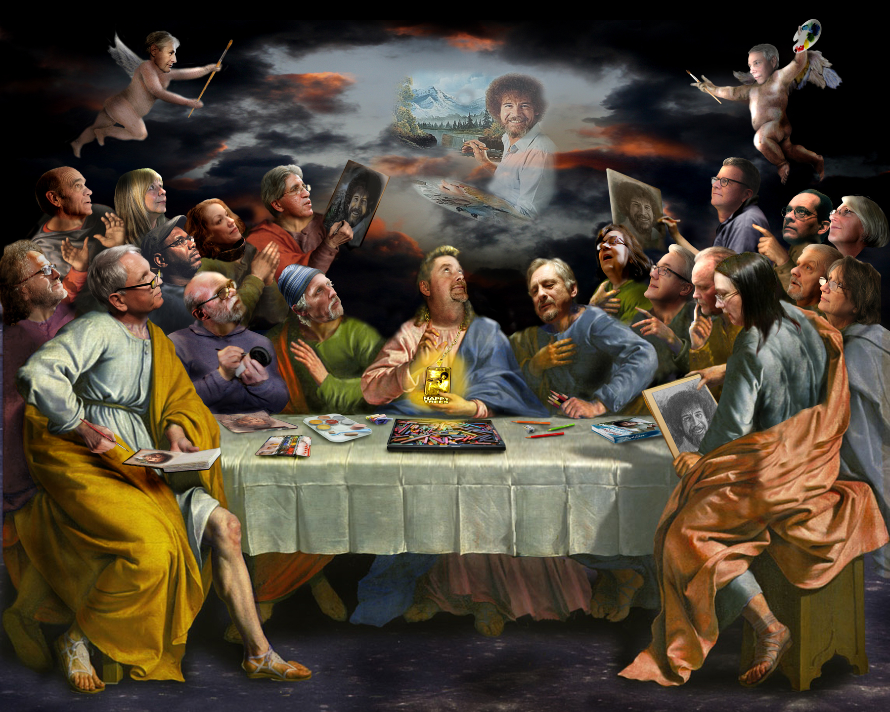  The Pretentious Cleveland Portrait Artists Last Supper. Photoshop courtesy of Brian Pierce. 