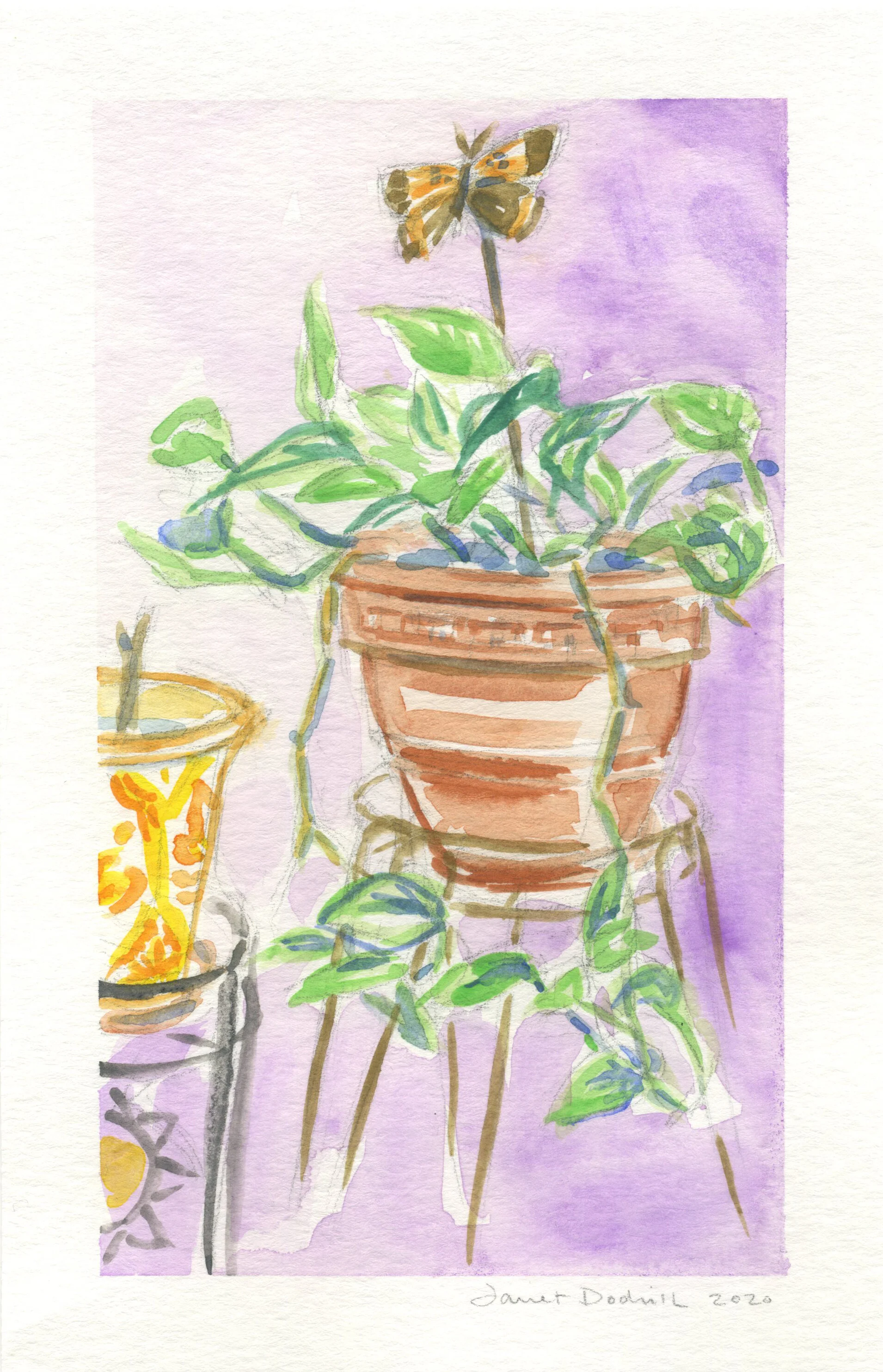 Janet Dodrill - Watercolor still life