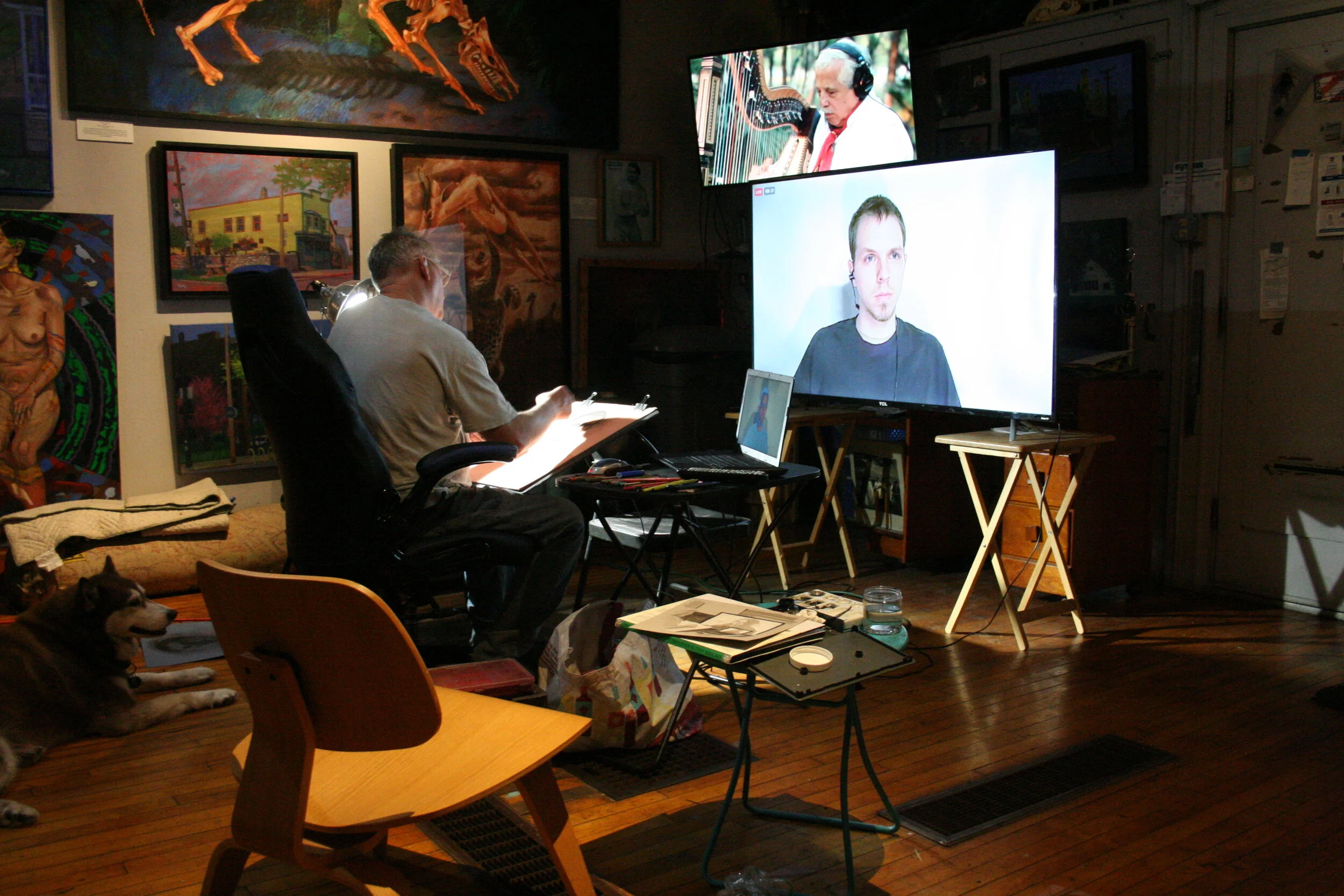 Timothy Herron's studio