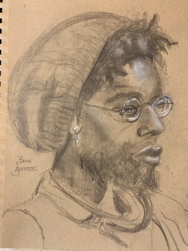 The Pretentious Cleveland Portrait Artists drawing Jarod Perry ...