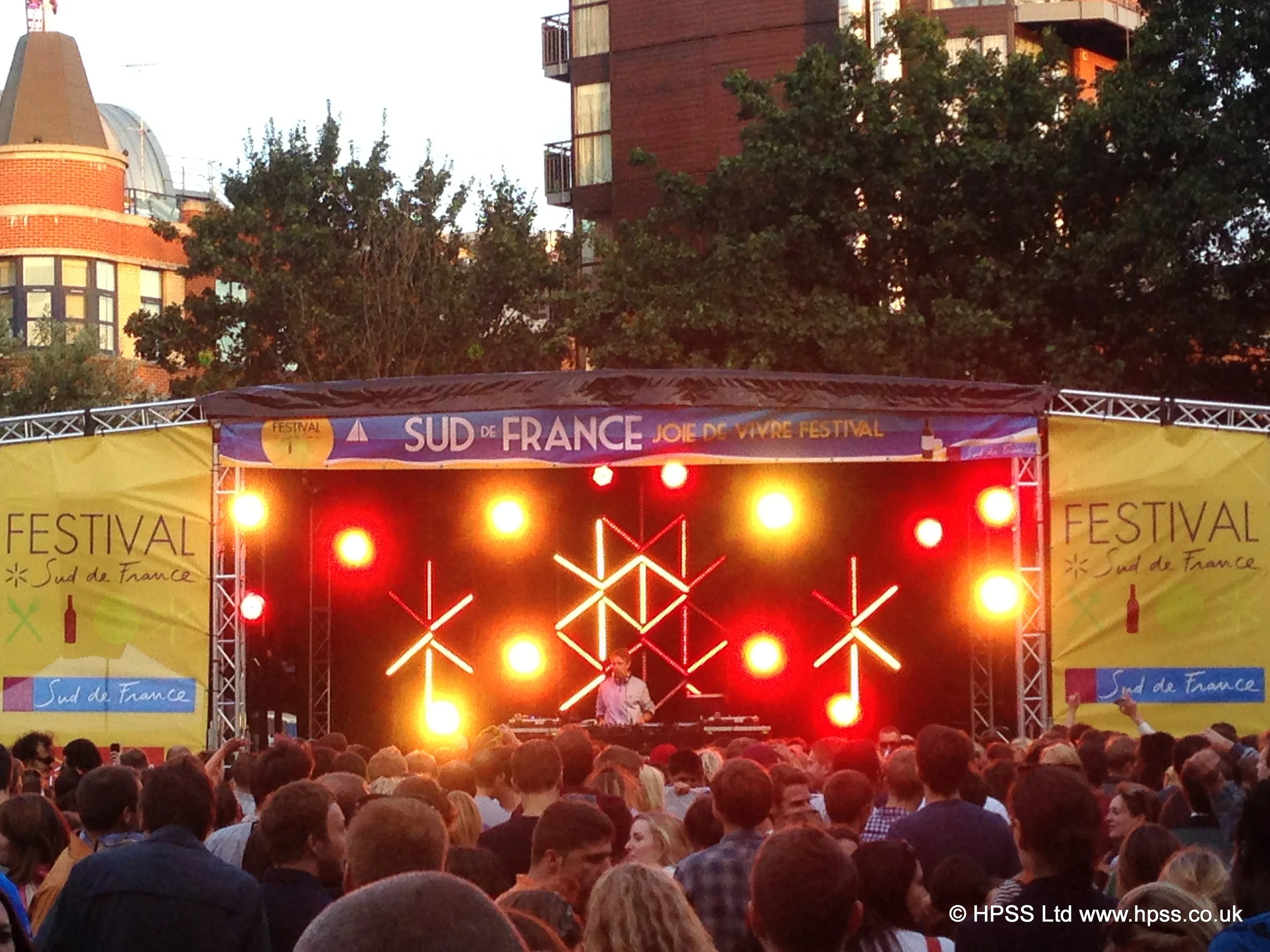 Outdoor stage hire