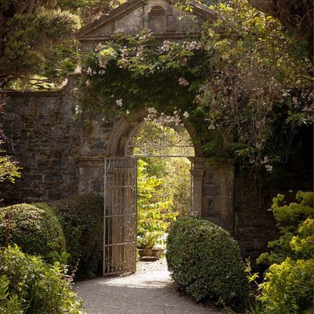 Secrets. #thegarden #zenplace #timetoread #breathe #mothernature #door #earth #green #path #saturdays #vines #inspirationalplaces #think