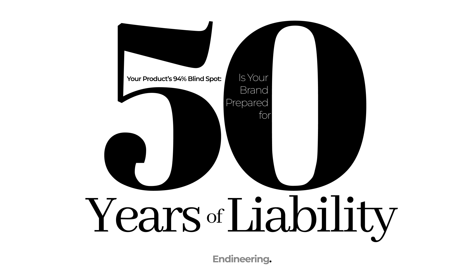 Your Product’s 94% Blind Spot: Is Your Brand Prepared for 50 Years of Liability?