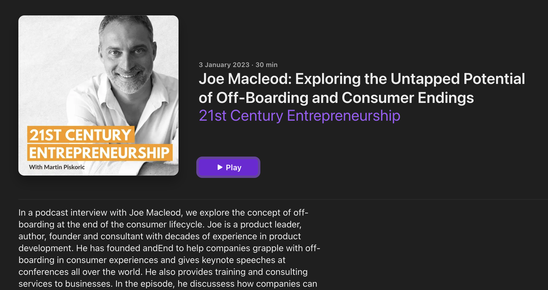 Exploring the Untapped Potential of Off-Boarding and Consumer Endings | 21st Century Entrepreneurship