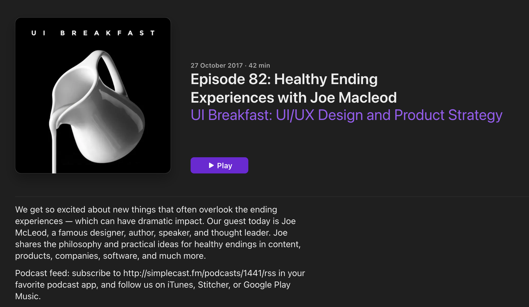 Healthy Ending Experiences with Joe Macleod | UI Breakfast