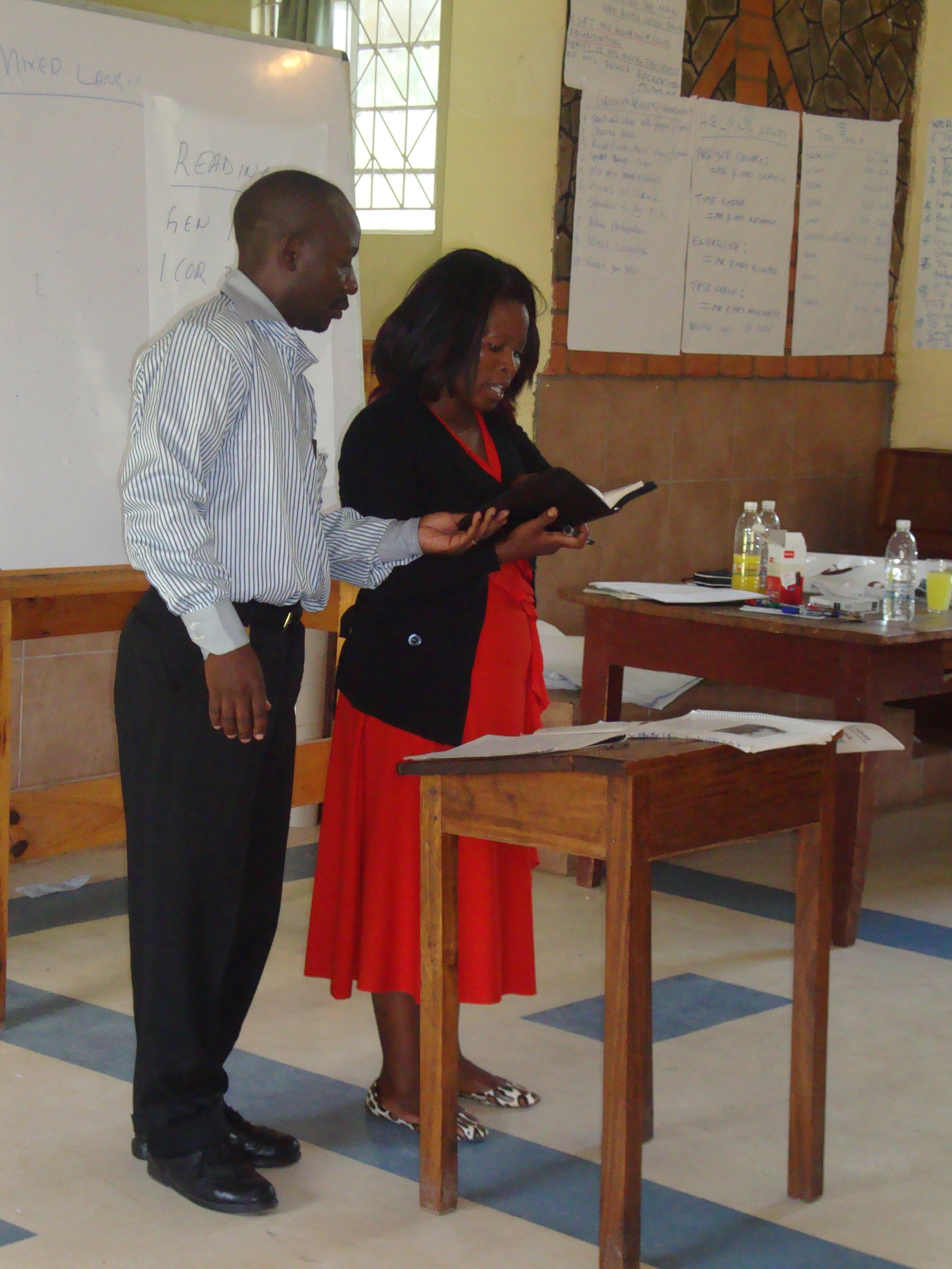 During the training session in the Archdiocese of Lusaka - Zambia