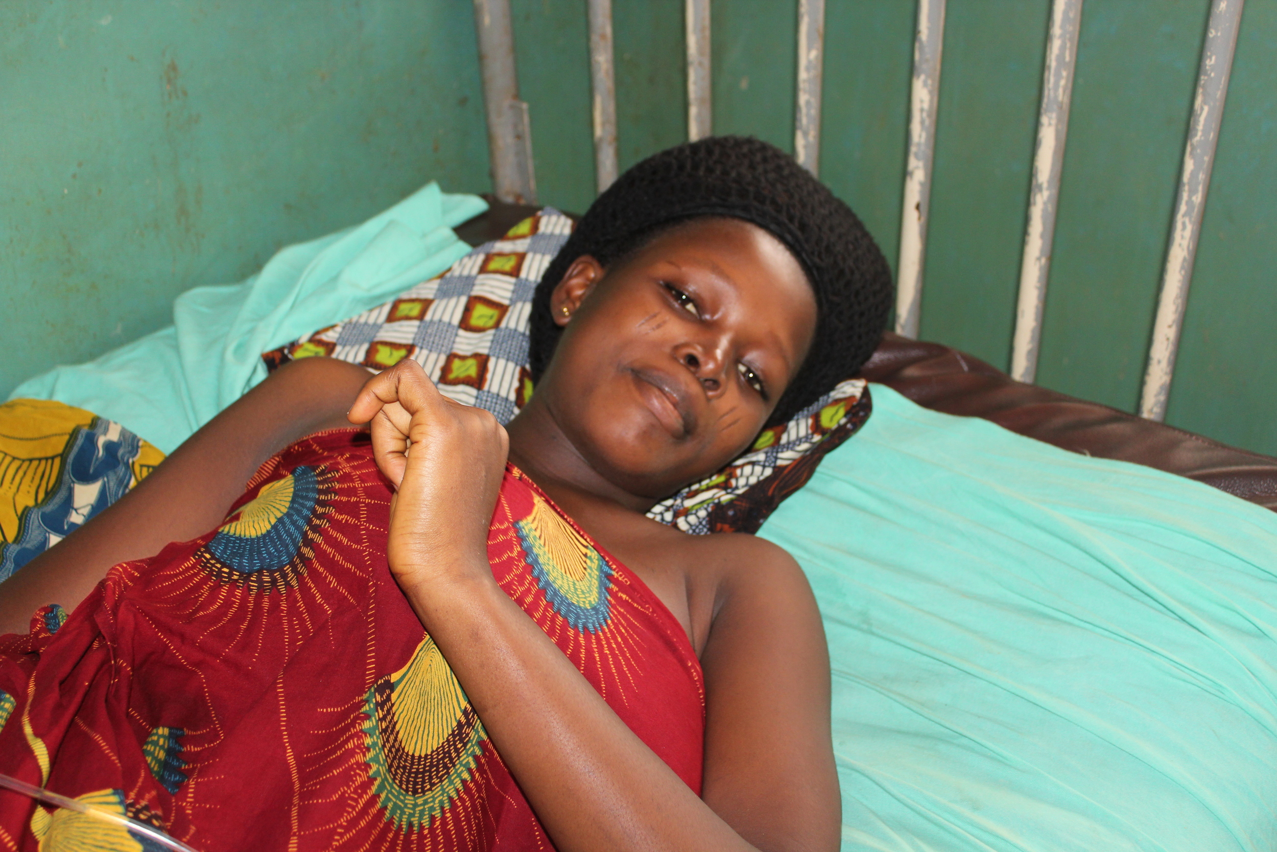 Mother Resting after Cesarean Section, Nigeria