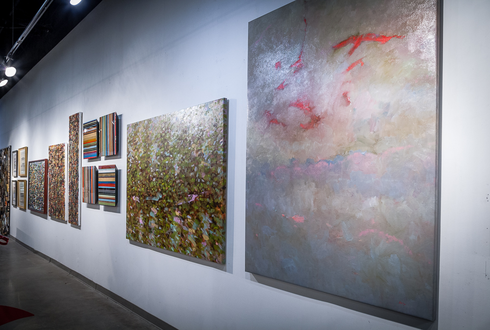 Featuring work by artist Robert Dye (right)