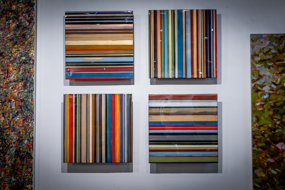 The Art Dallas Gallery has a large selection of original artwork featuring both oil and acrylic on canvas and paper, photography, giclee, watercolor, collage, etchings, sculpture, and as seen here - art boxes.