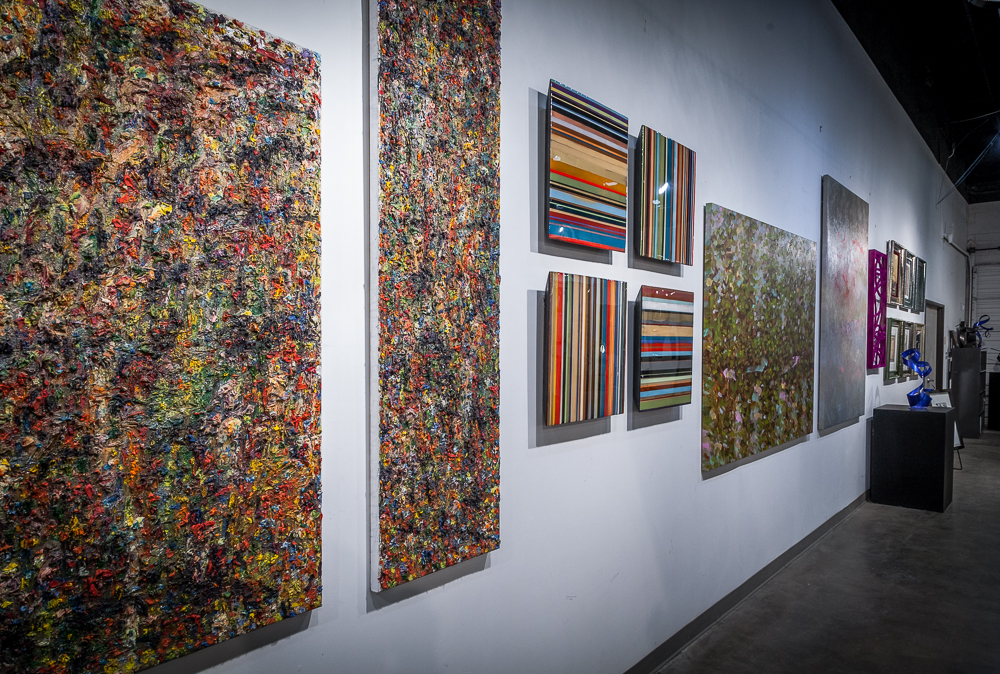 Featuring work by artist Michael Osbaldeston (left)