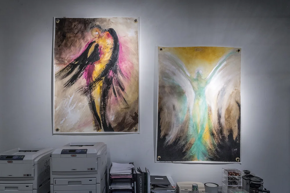 Featuring work by artist Molly DeVoss