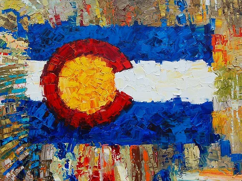 Abstract Colorado Flag