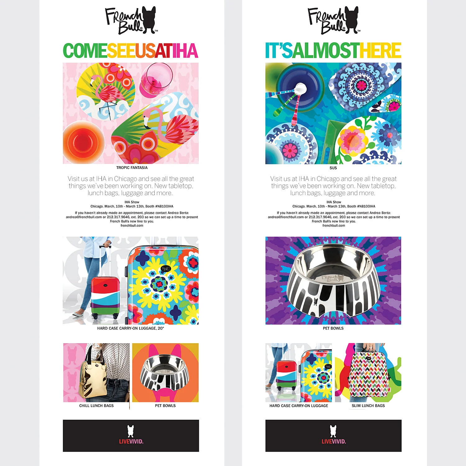 Various Email Campaigns - Mail Chimp &amp; Constant Contact