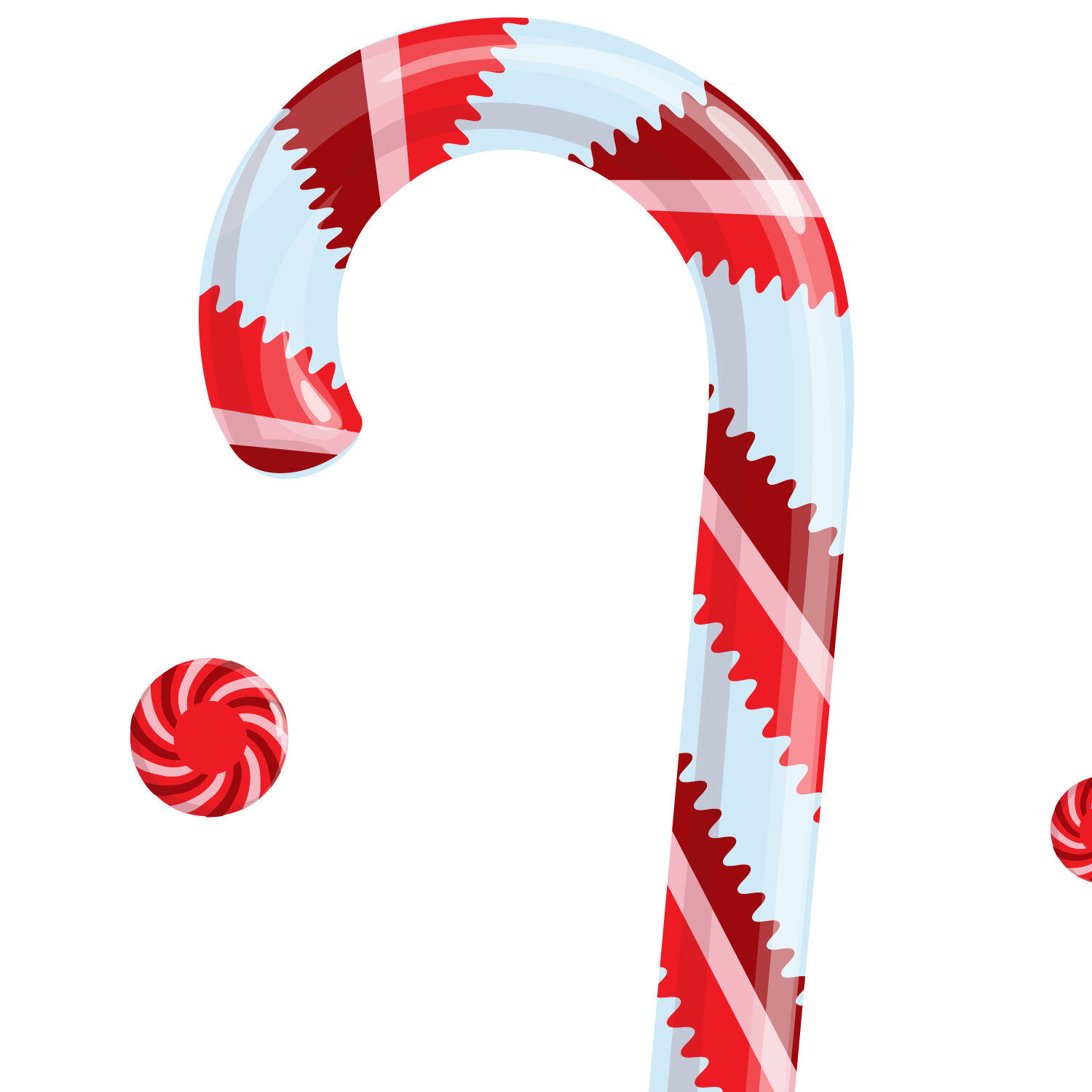 Candy Canes, detail - Wall Decal