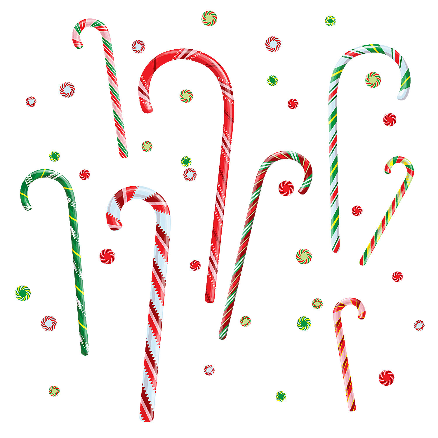 Candy Canes - Wall Decal