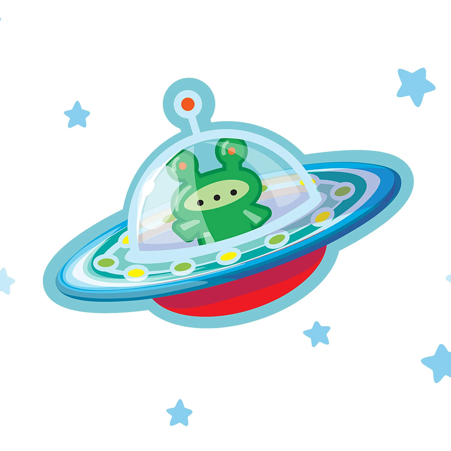 Happy Space, detail - Wall Decals