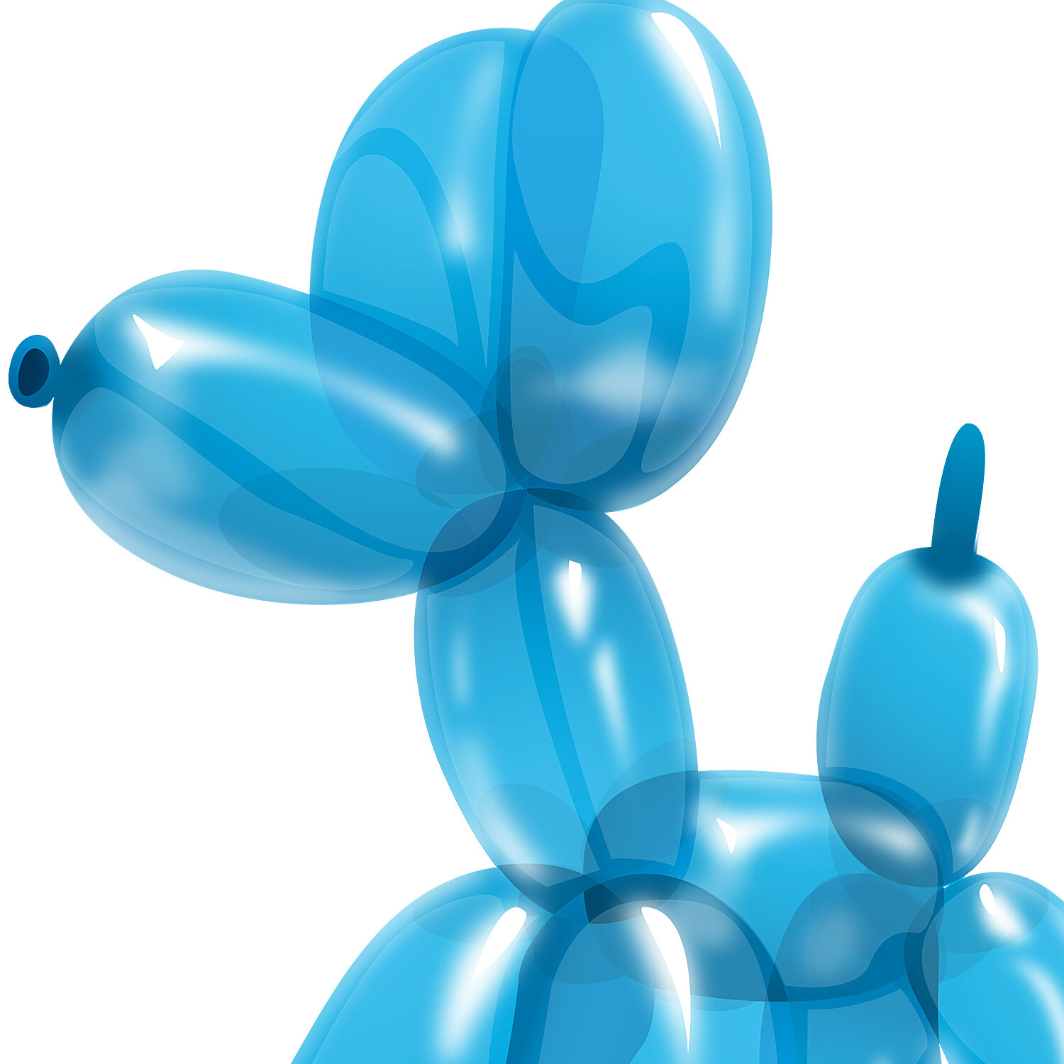  Dog Balloons, detail - Wall Decals 