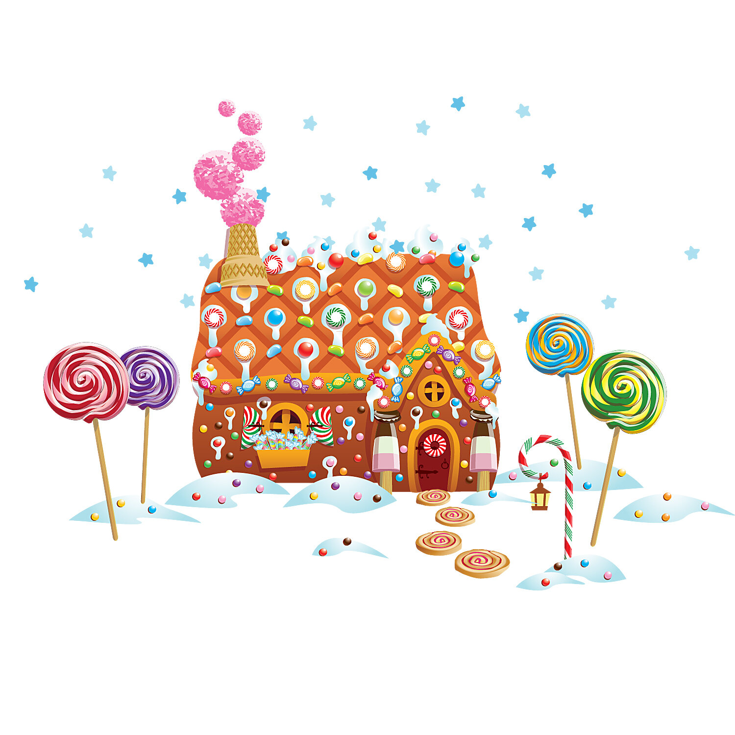  Gingerbread House - Wall Decals 