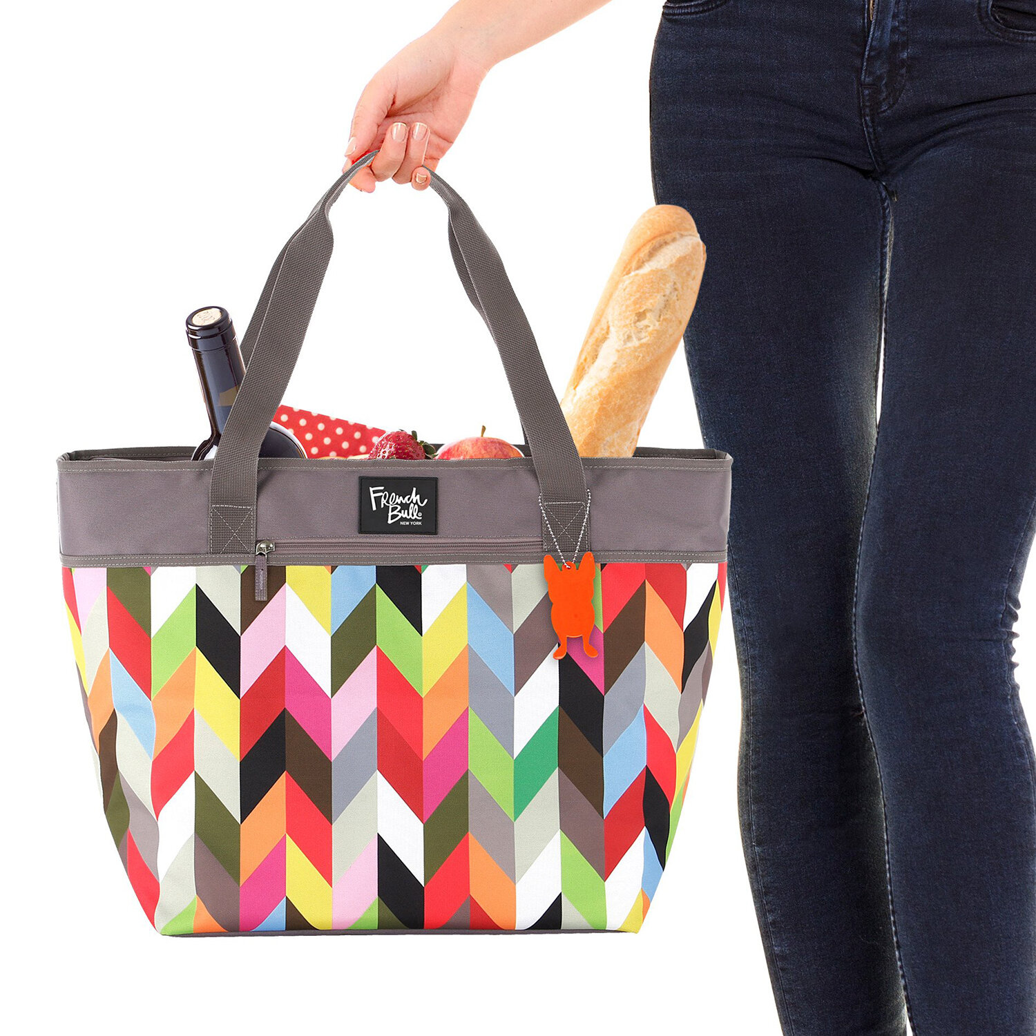  Composite image of French Bull‘s shopping tote and stock image using Photoshop 