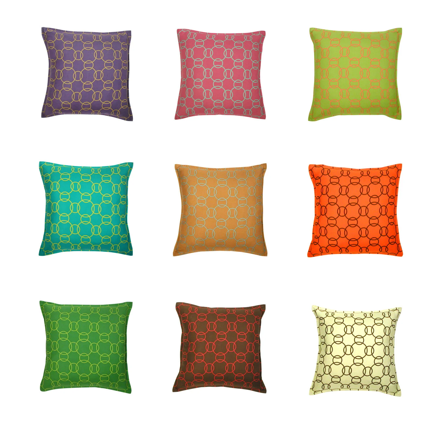  HOMENATURE NO. PILLOW LINE - No. 0 1-9 back view, 18" silk &amp; wool twill number pillows 