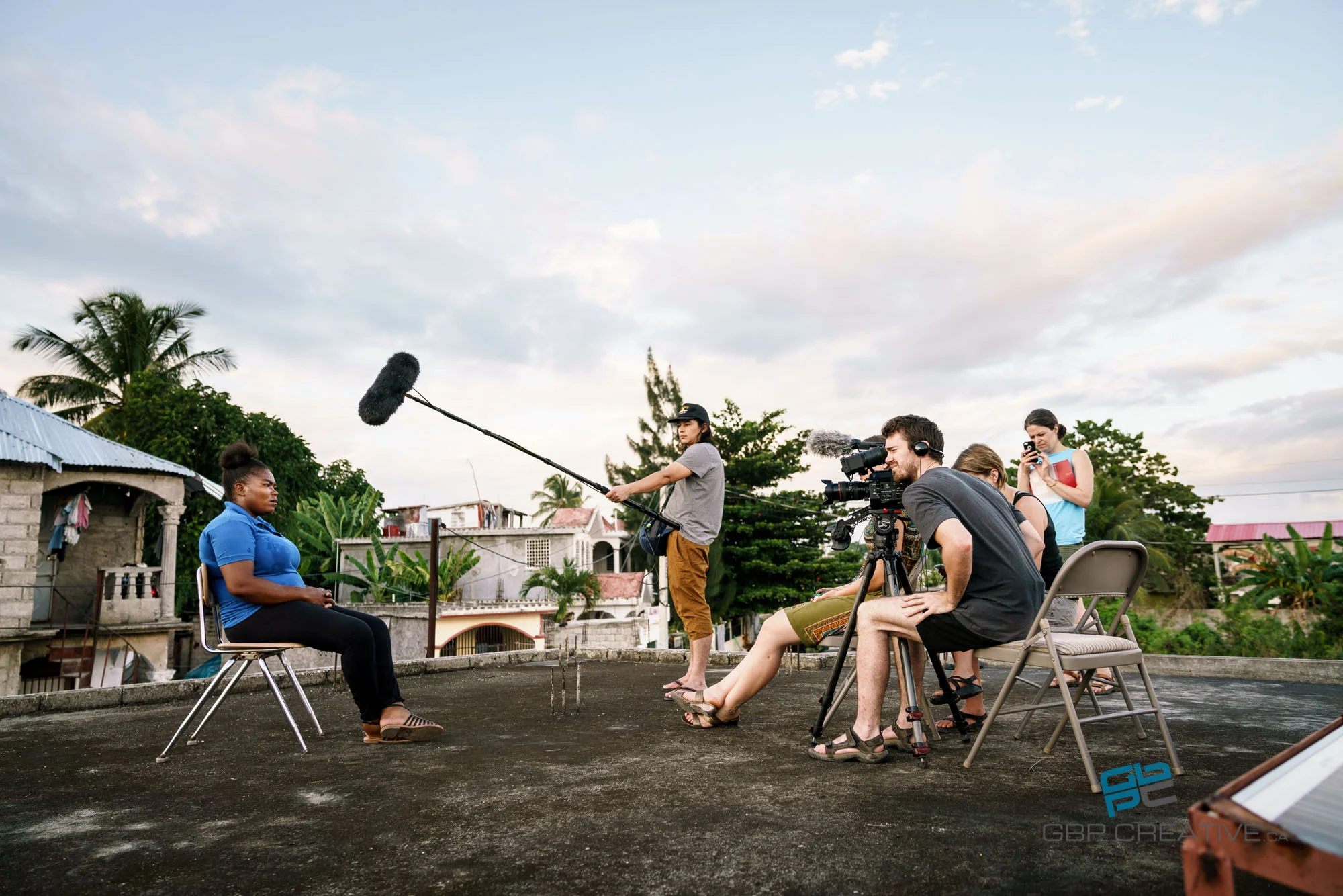 BTS of interviews in process