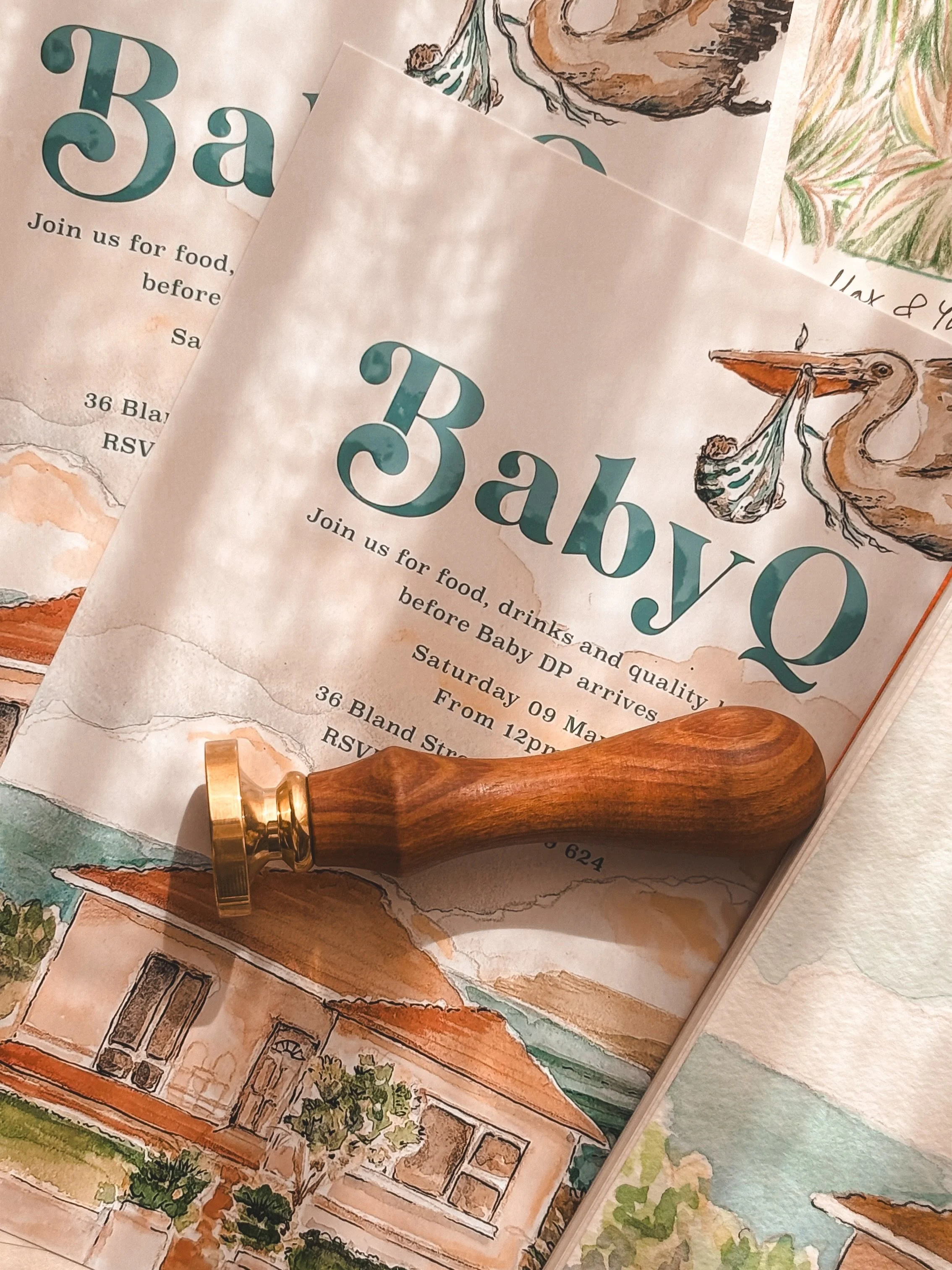 Feeling pretty damn lucky for our family and friends who helped throw us a cute lil Baby Q ✨🍼