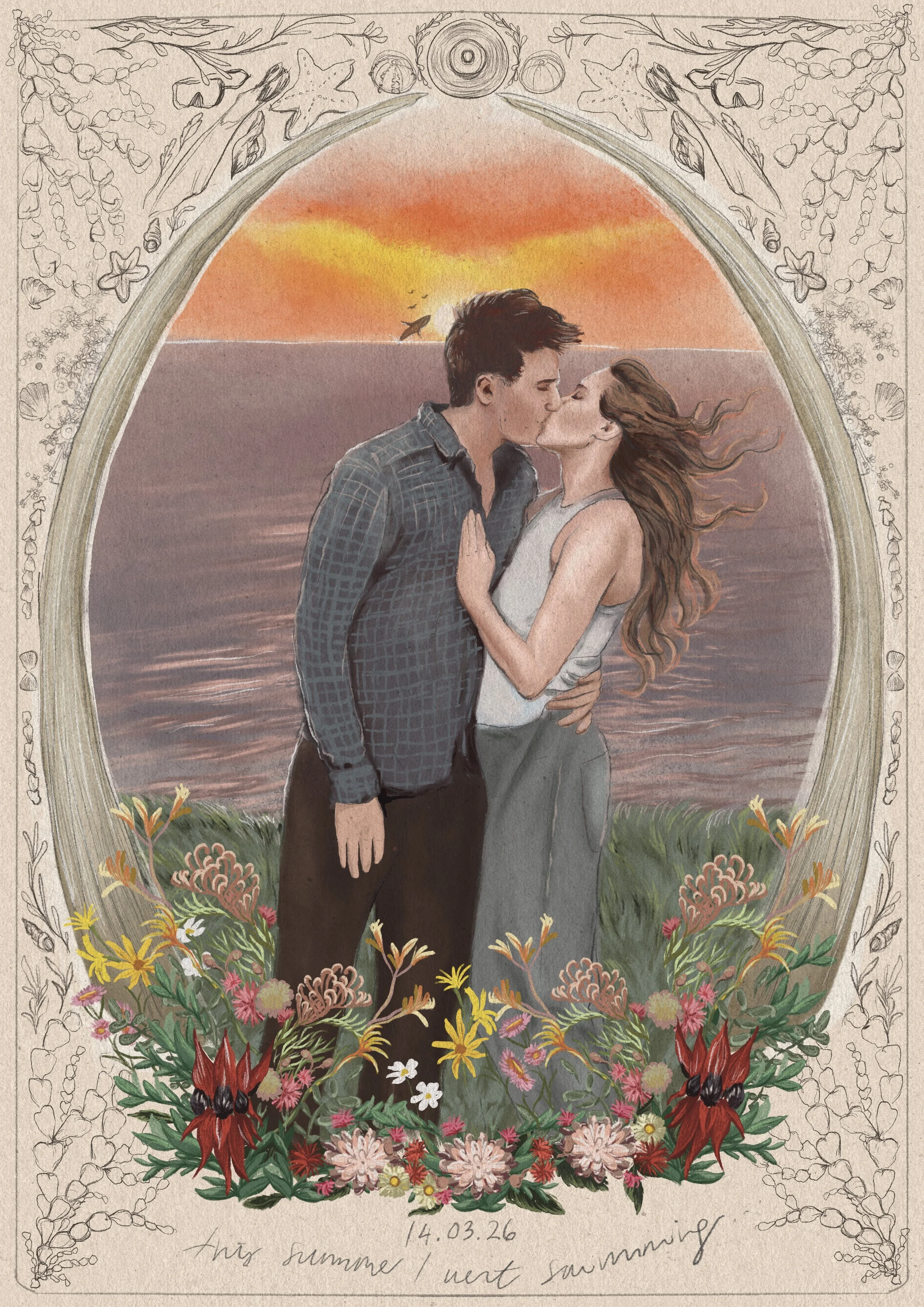 This Summer I Went Swimming - Commissioned wedding portrait
