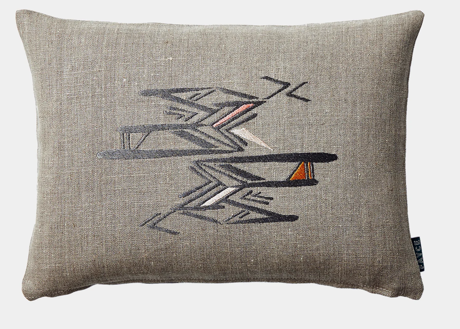 embroidered pillow