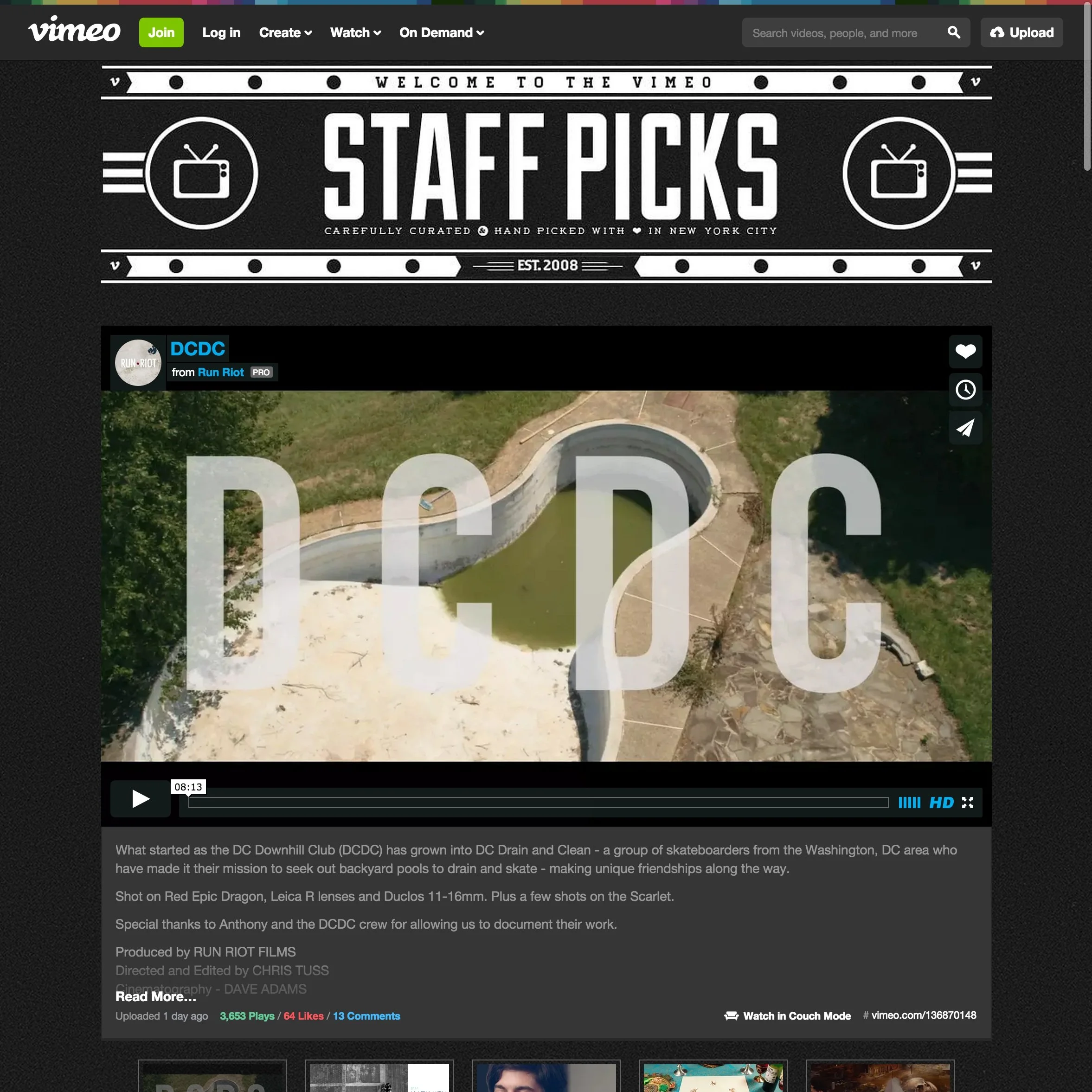 Vimeo Staff Pick_DCDC_Run Riot_August 2015.png